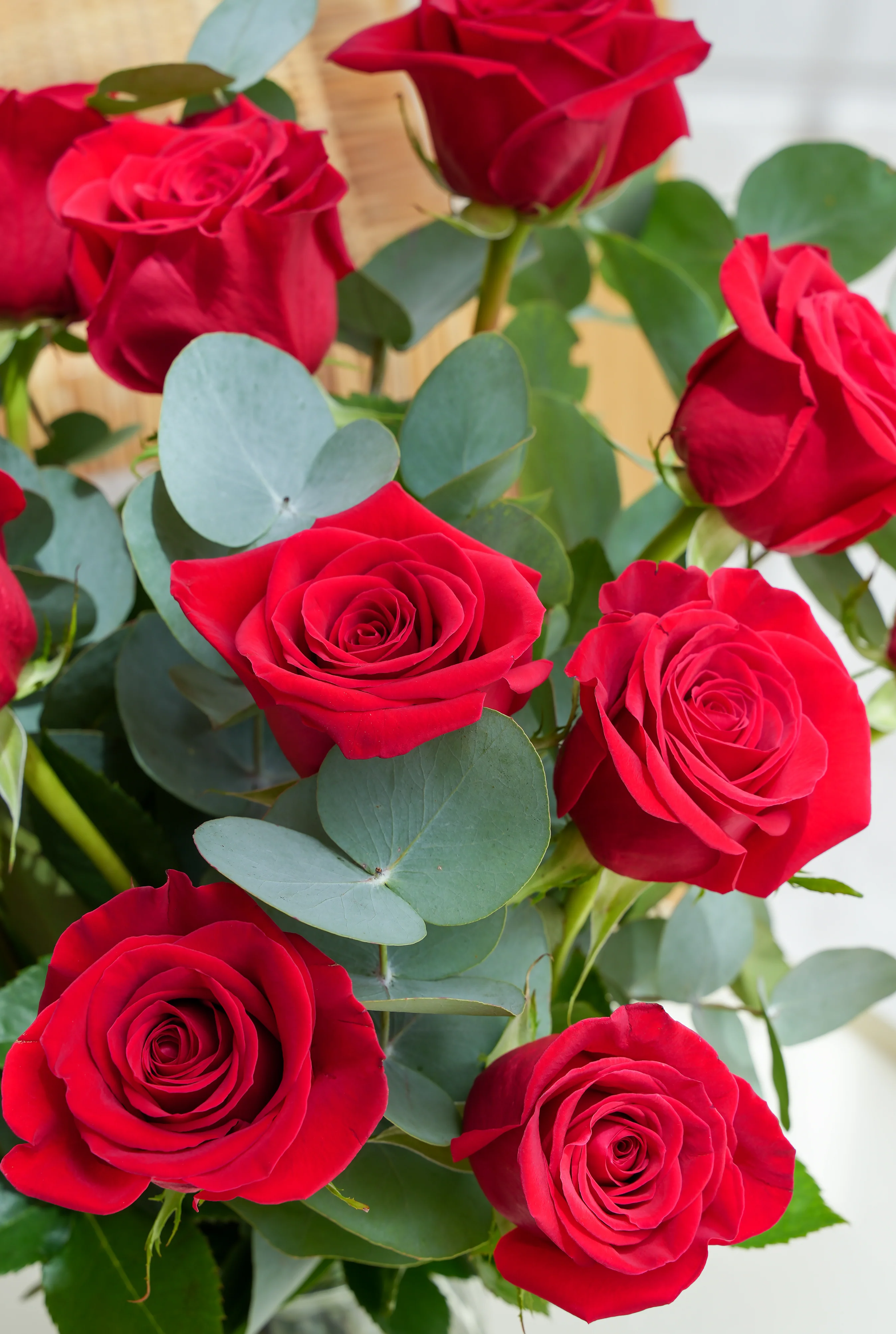 36 Long Stem Red Roses - Vase - Image 3