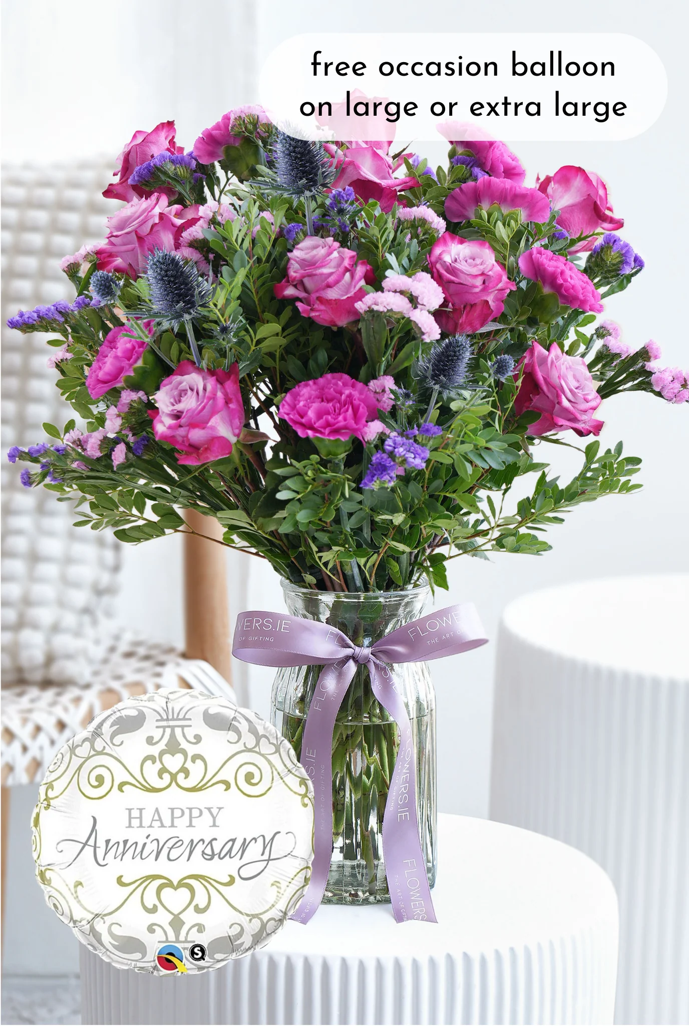 Anniversary Lavender Floral - Vase - Image 3