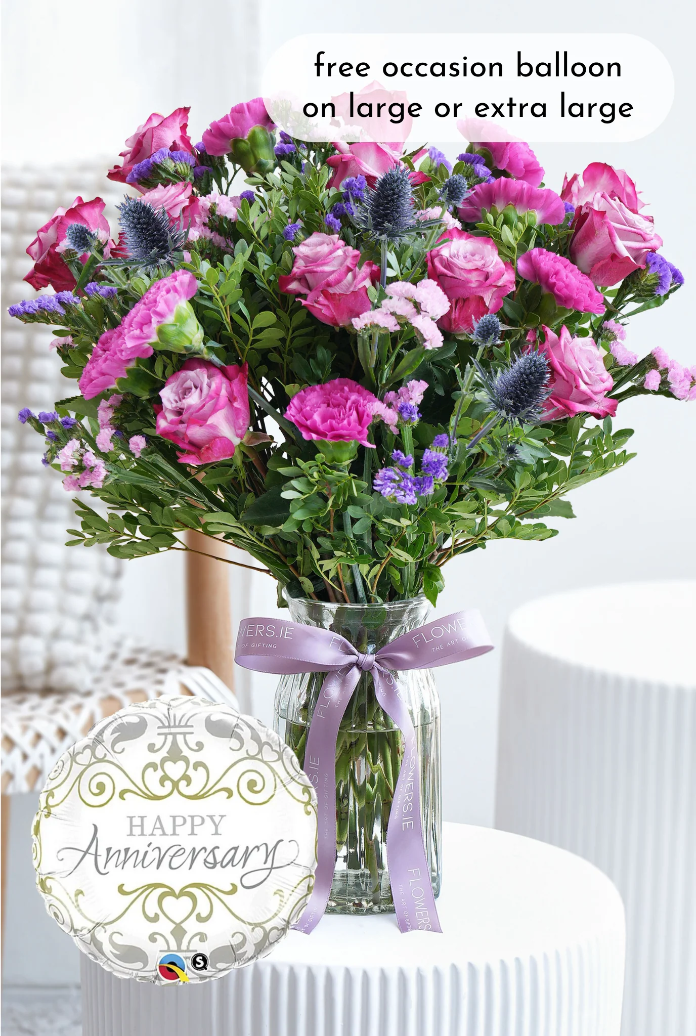 Anniversary Lavender Floral - Vase - Image 4