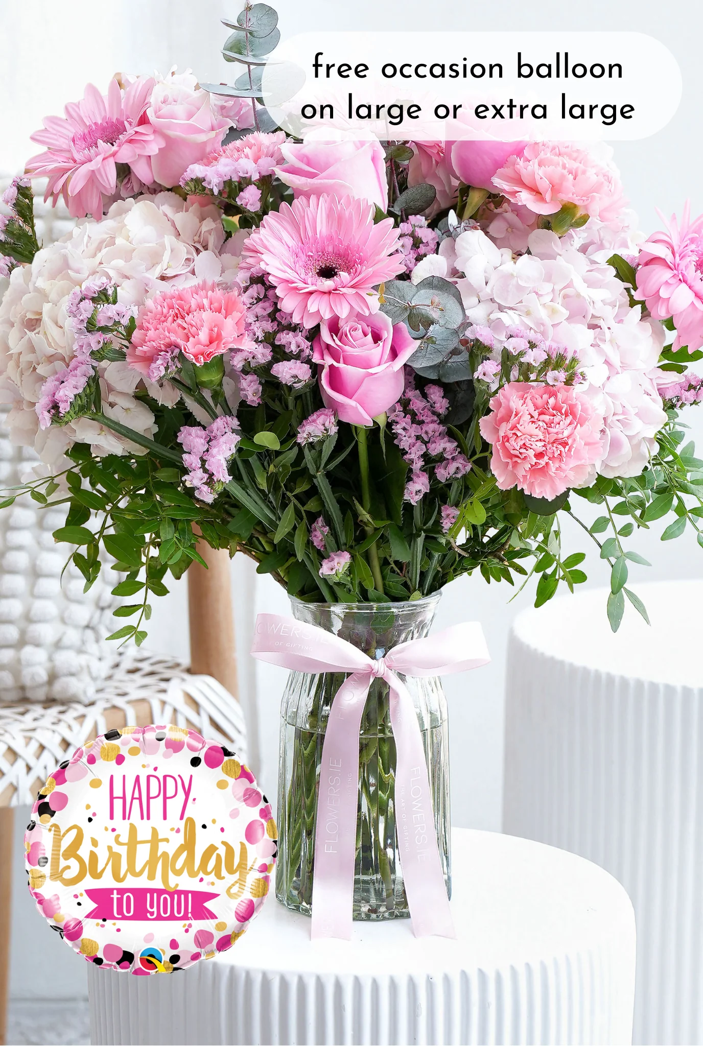 Birthday Pretty Pink - Vase - Image 3