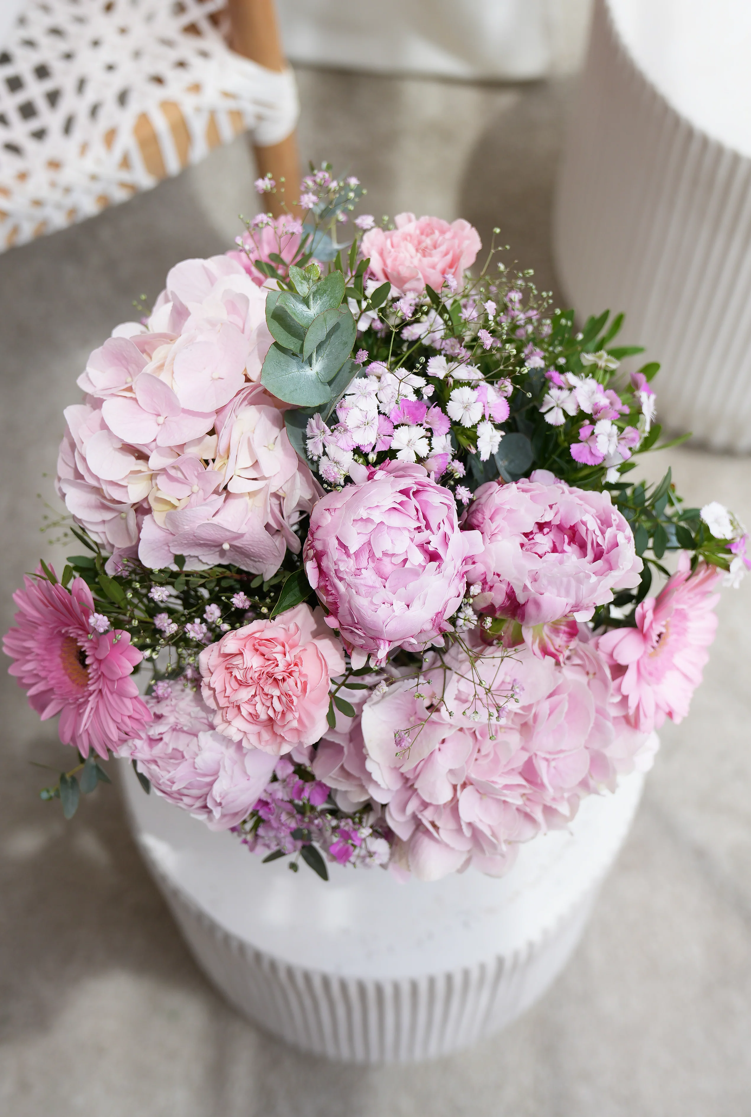 Get Well Peony Pretty Pink - Vase - Image 3