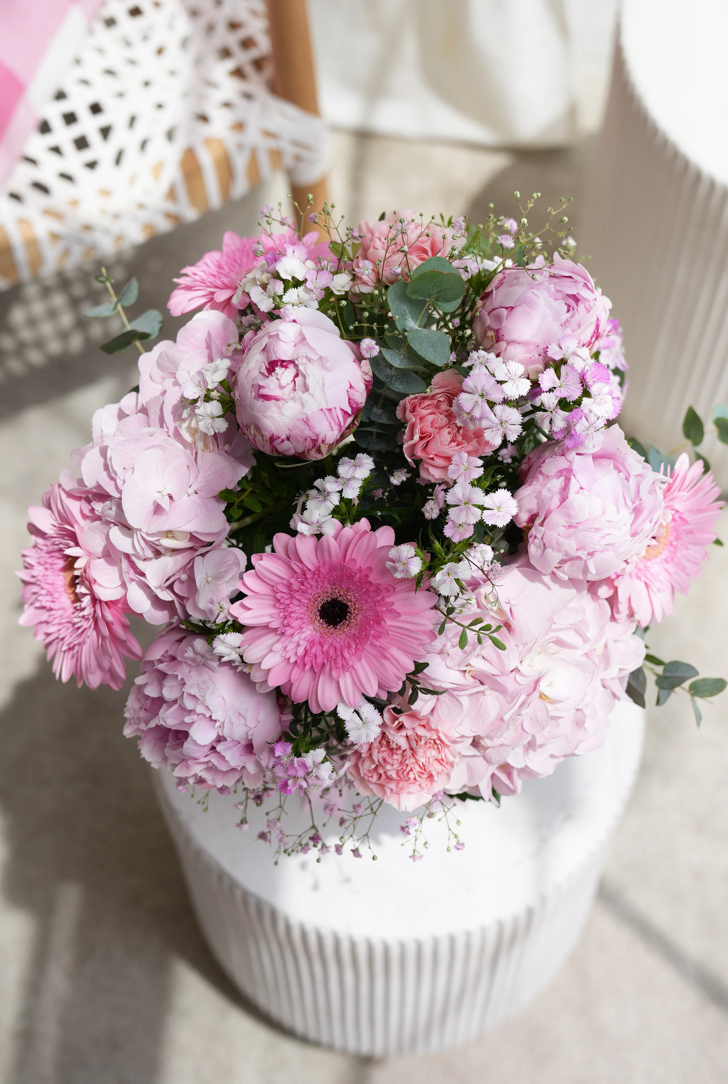 Get Well Peony Pretty Pink - Vase - Image 5