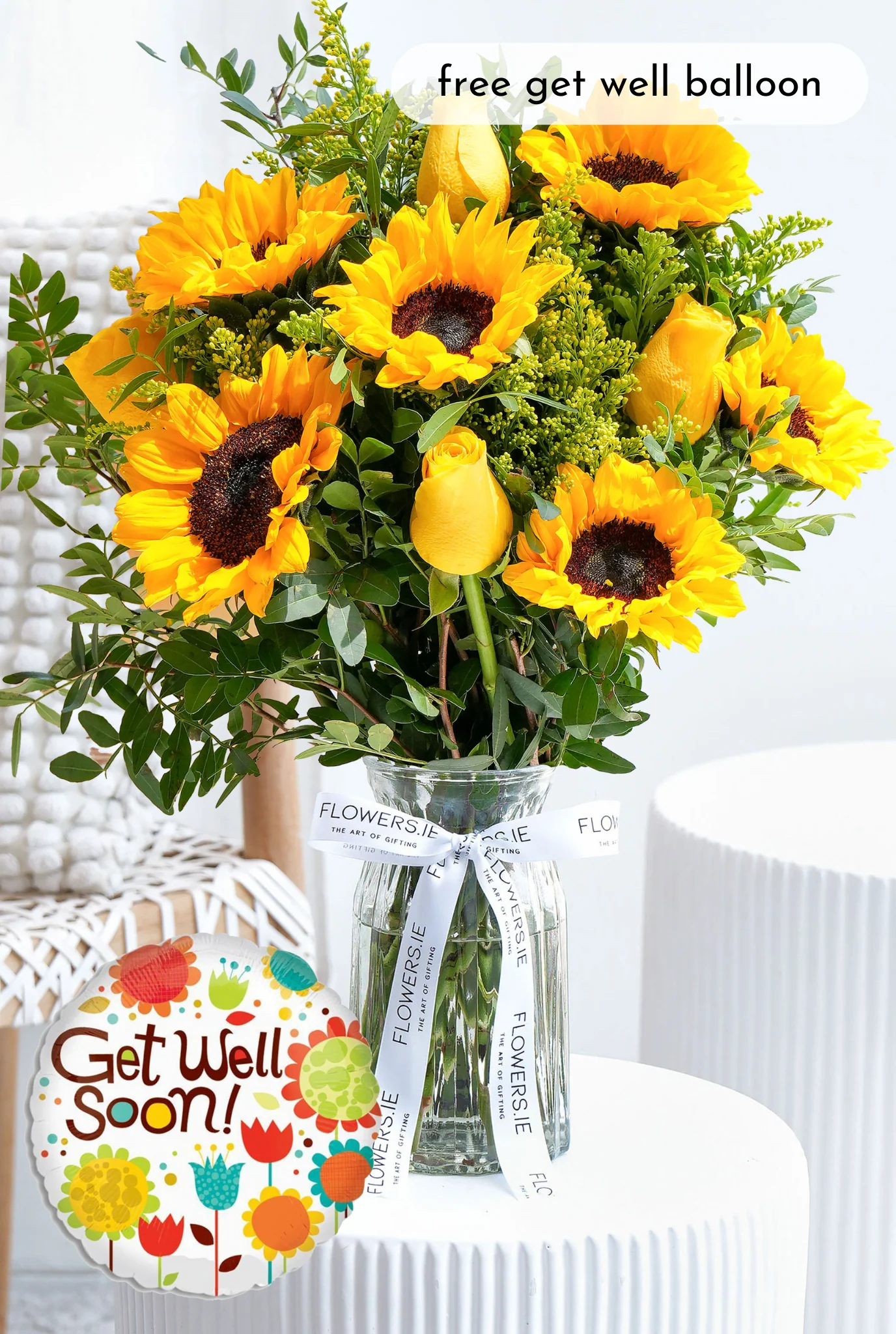 Get Well Sunflower - Vase - Image 4