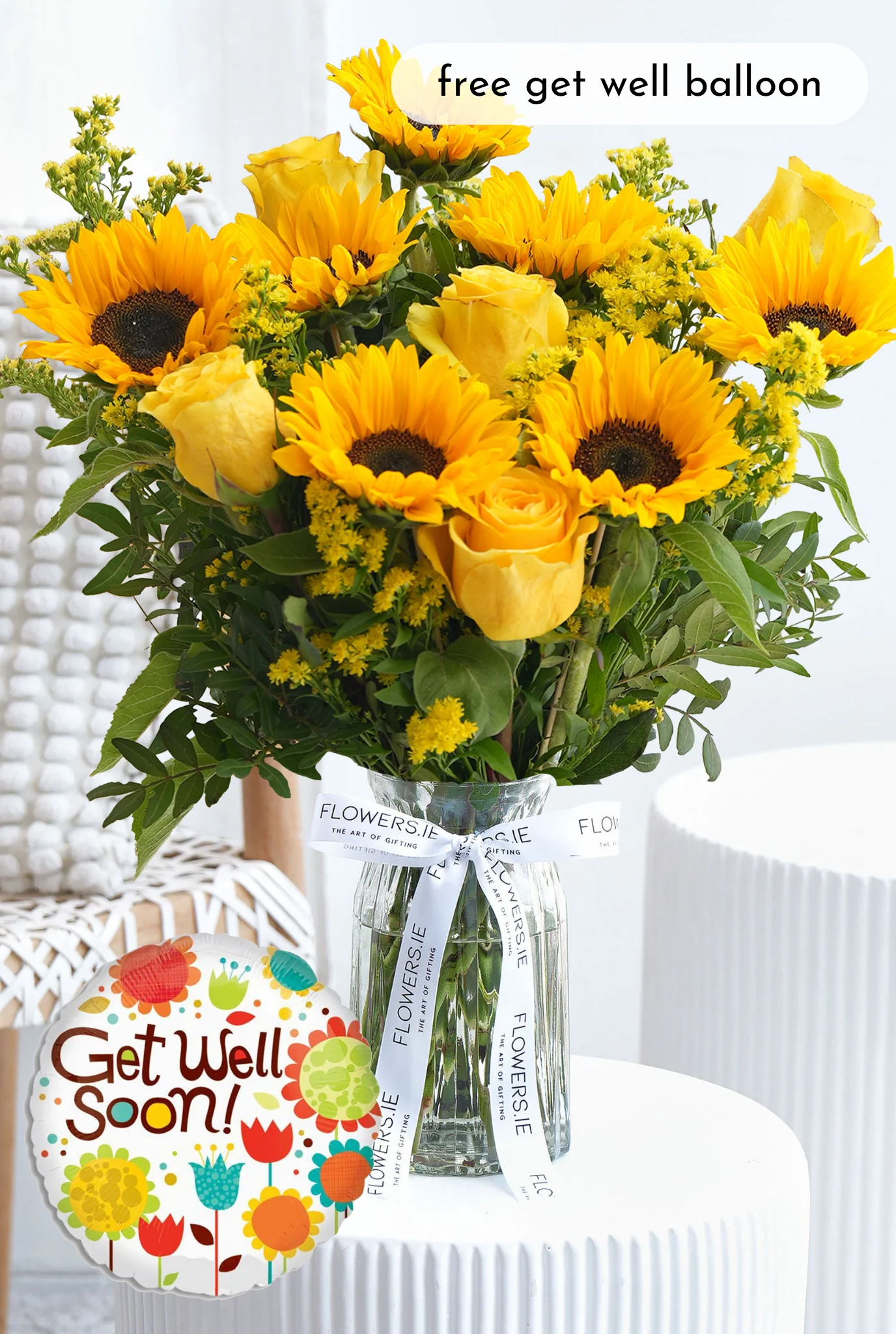 Get Well Sunflower - Vase - Image 6