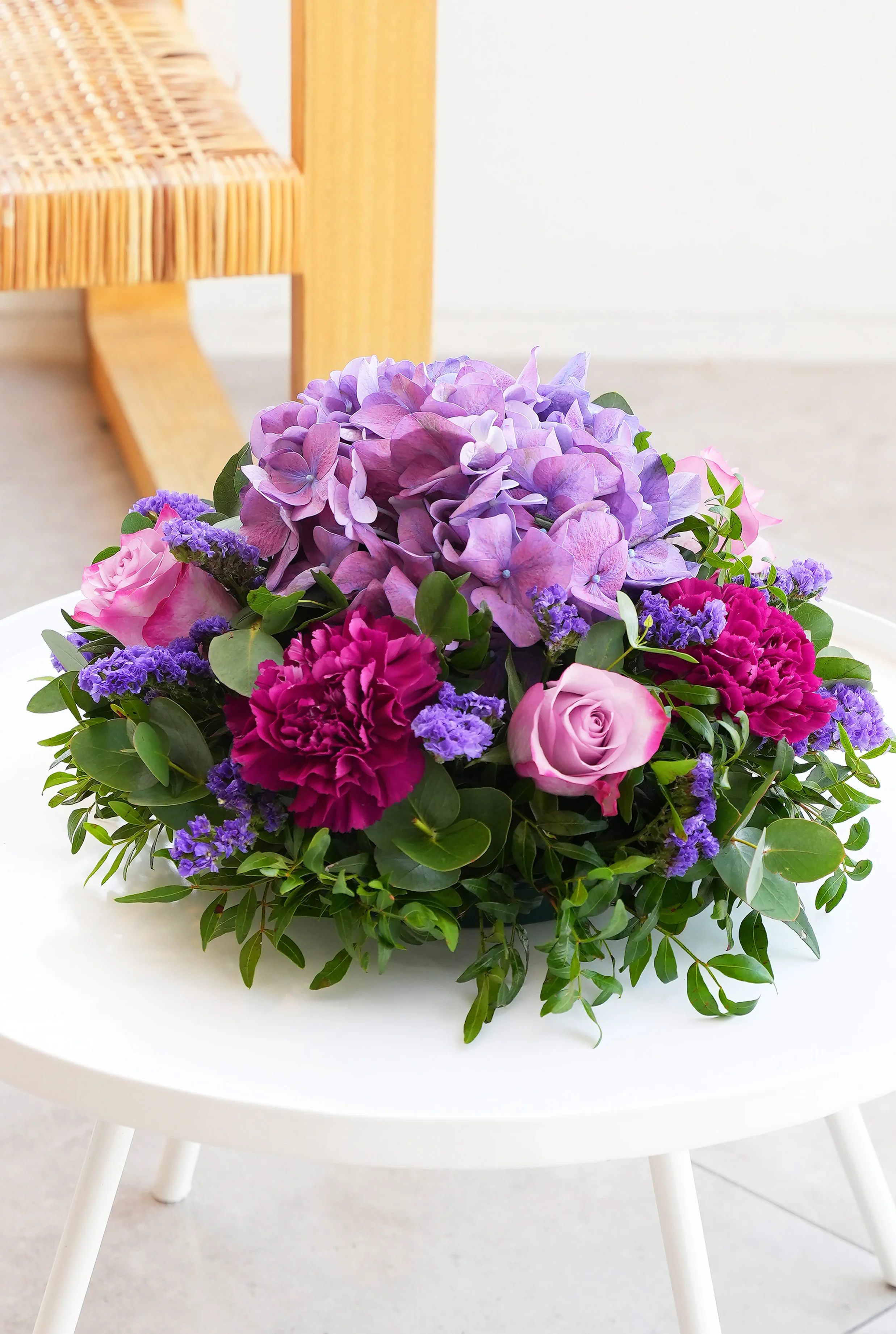 Lavender Floral Funeral Posy Pad - Image 3