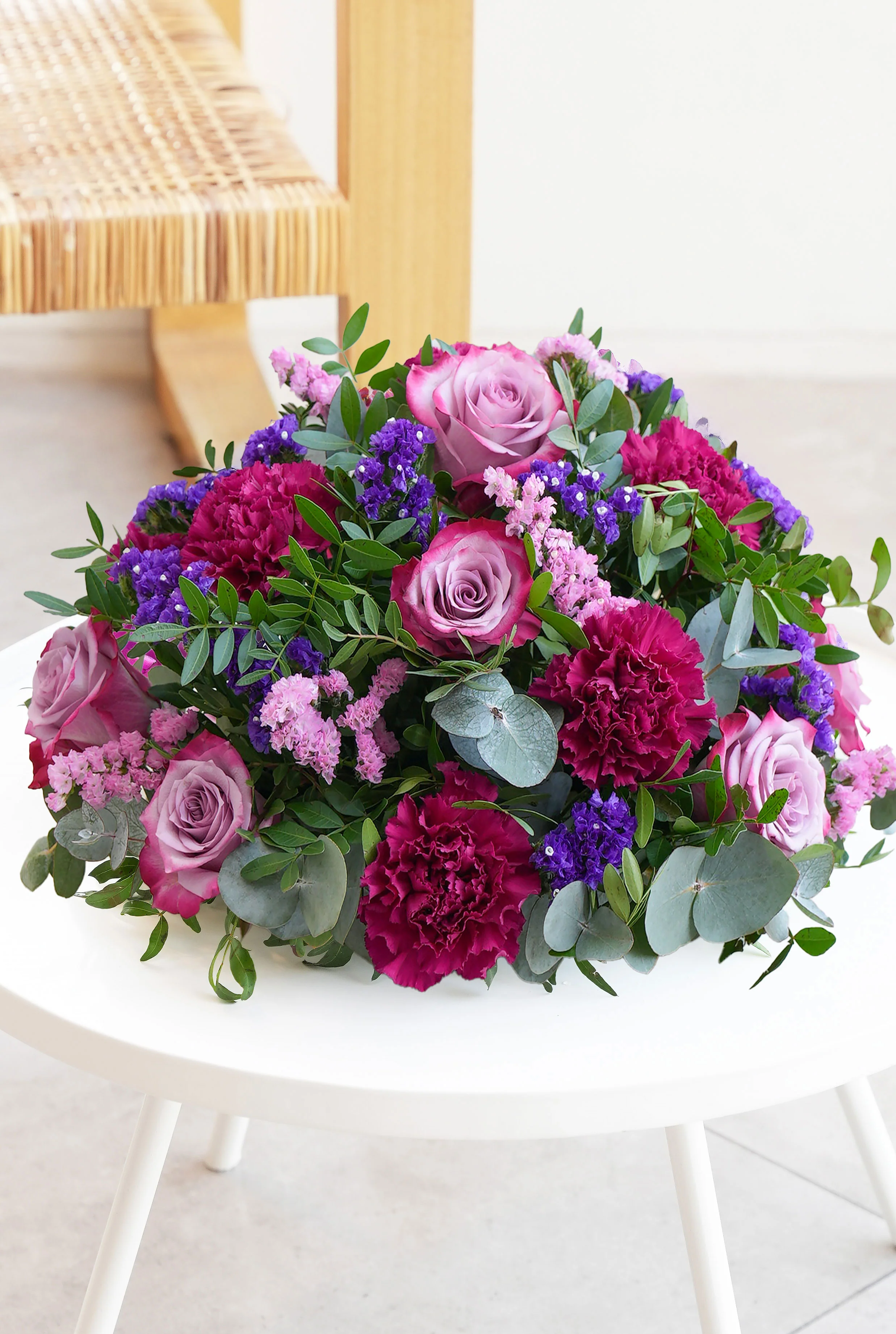 Lavender Floral Funeral Posy Pad - Image 4
