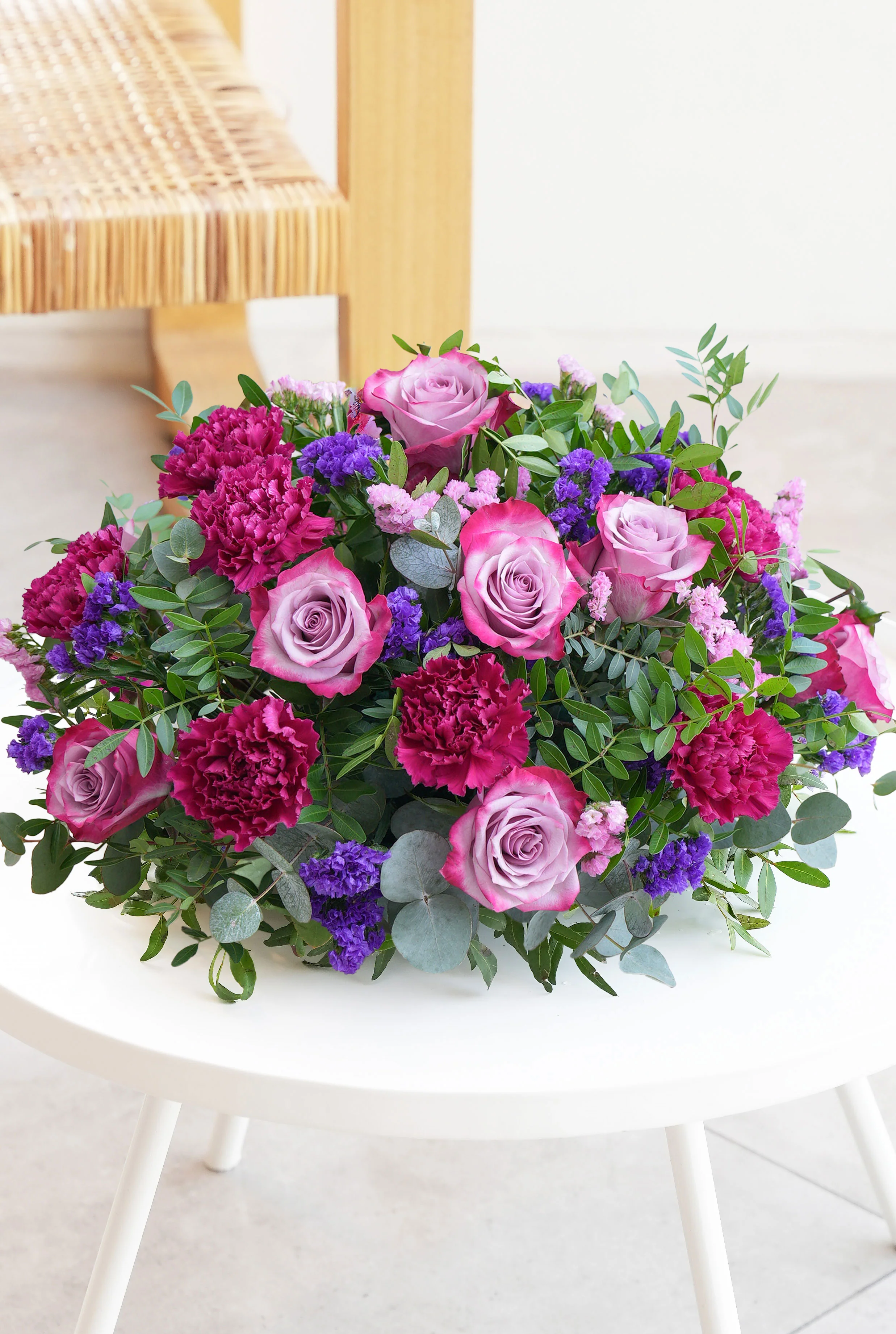 Lavender Floral Funeral Posy Pad - Image 6