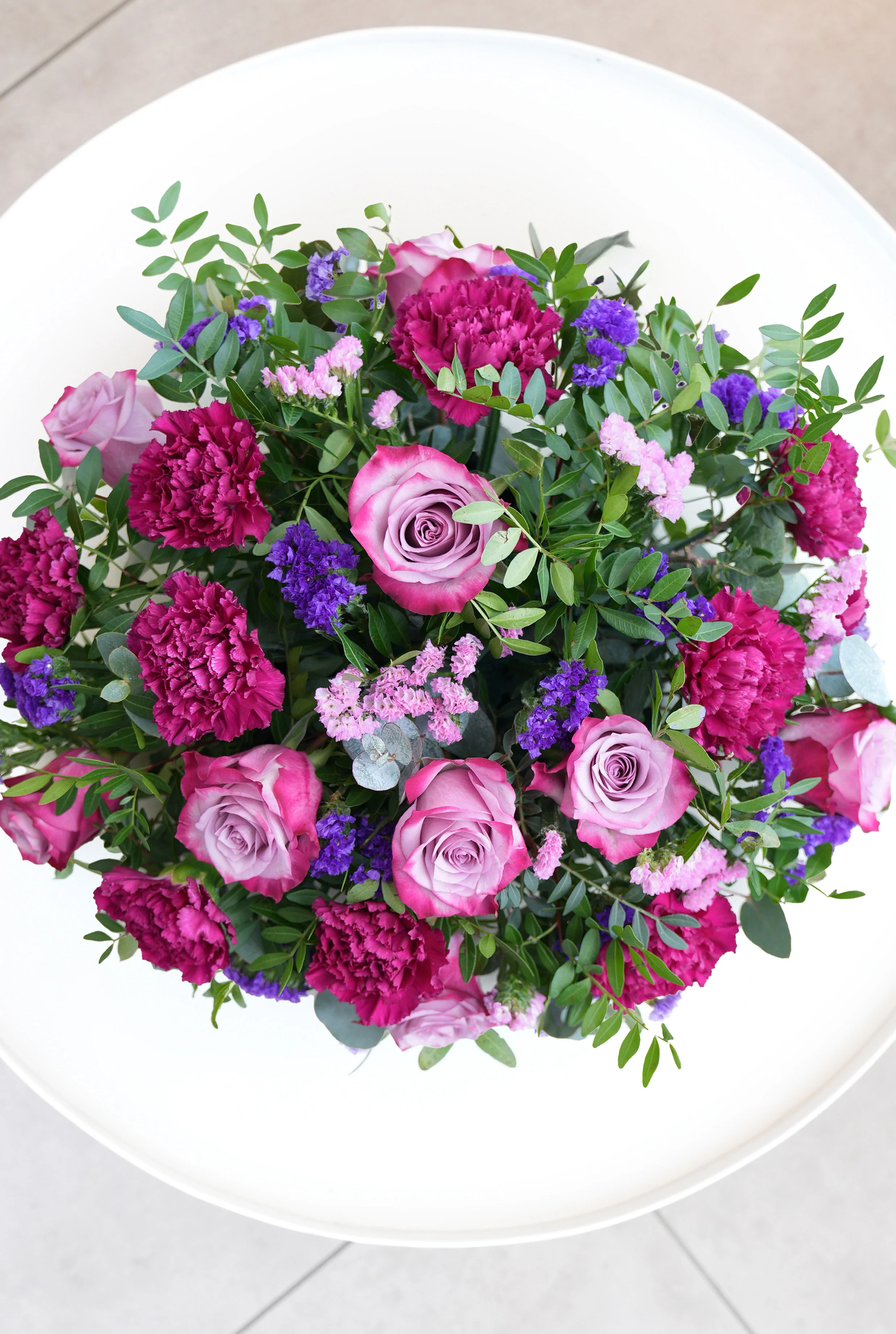 Lavender Floral Funeral Posy Pad - Image 7