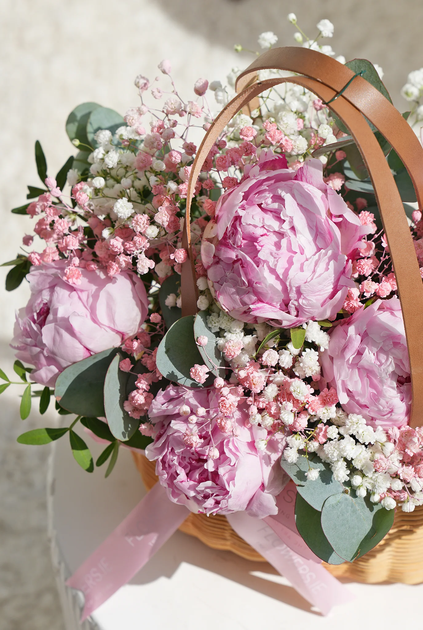 Luxury Pink Peony - Basket - Image 2