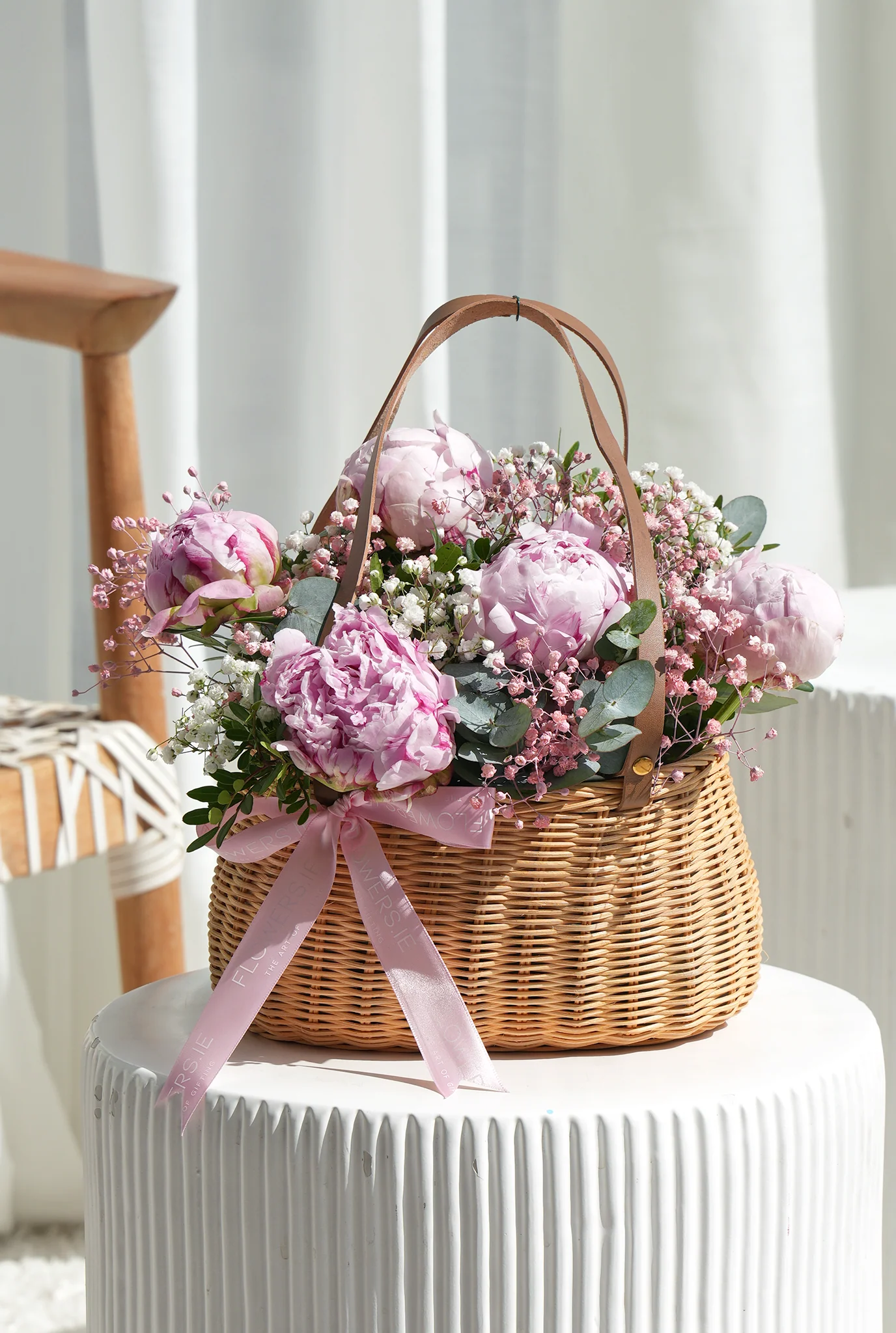 Luxury Pink Peony - Basket - Image 3