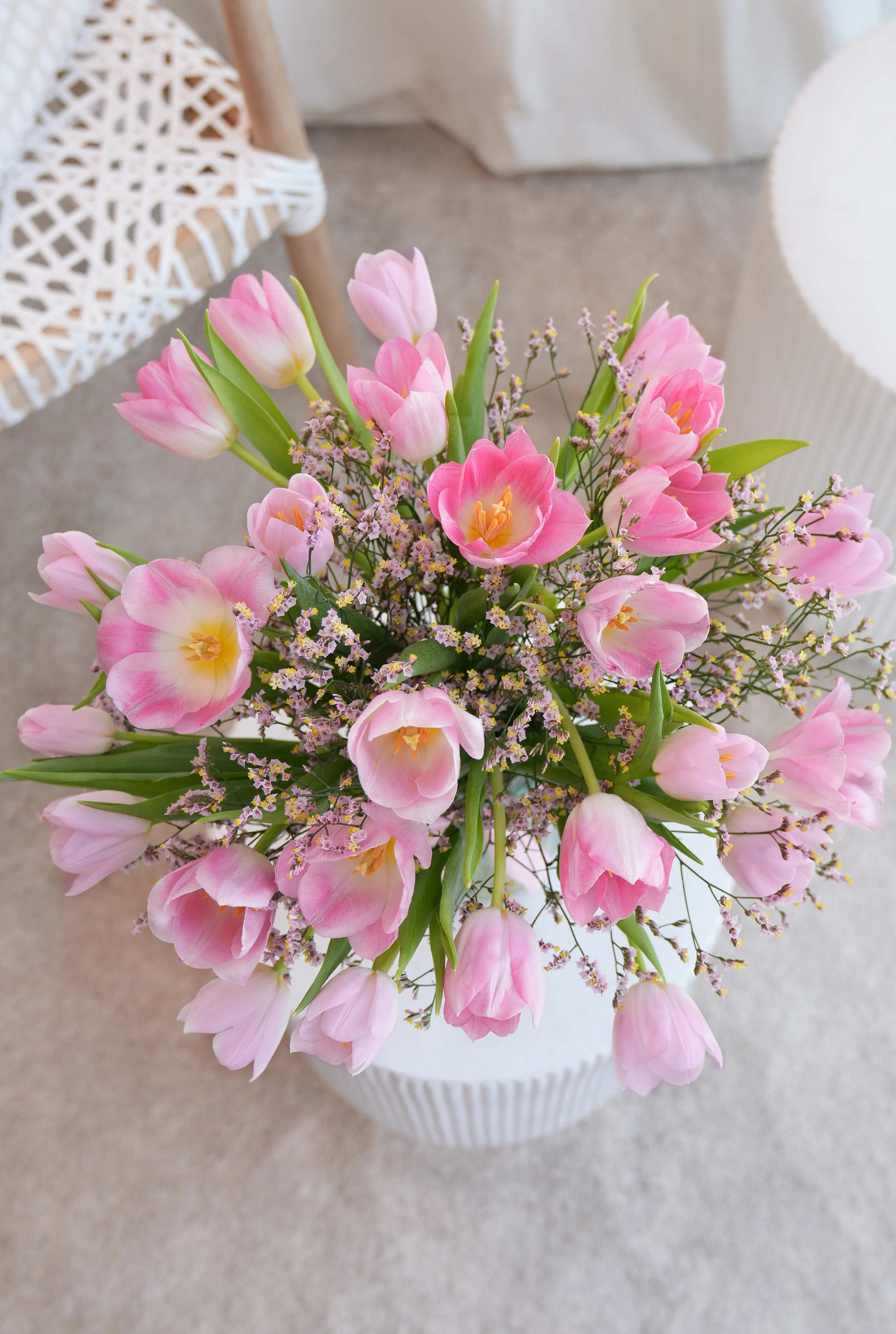 Luxury Pink Tulips - Vase - Image 3