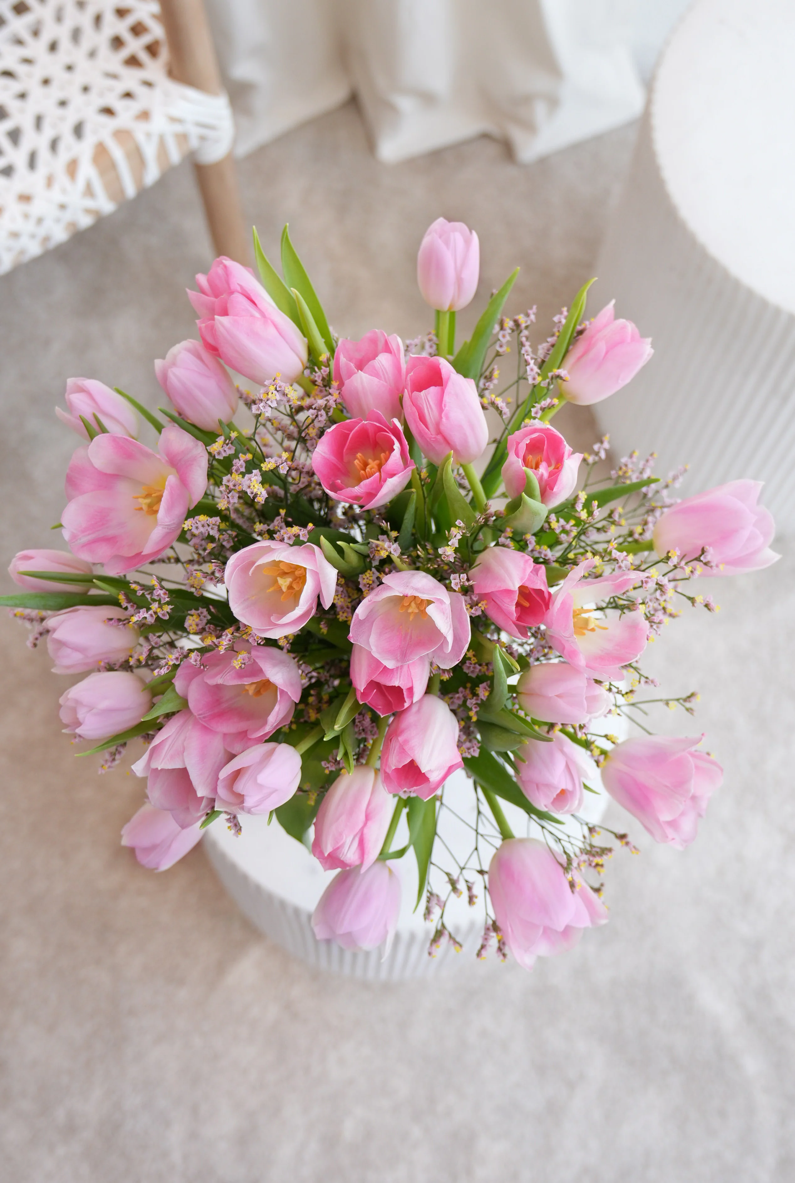 Luxury Pink Tulips - Vase - Image 5