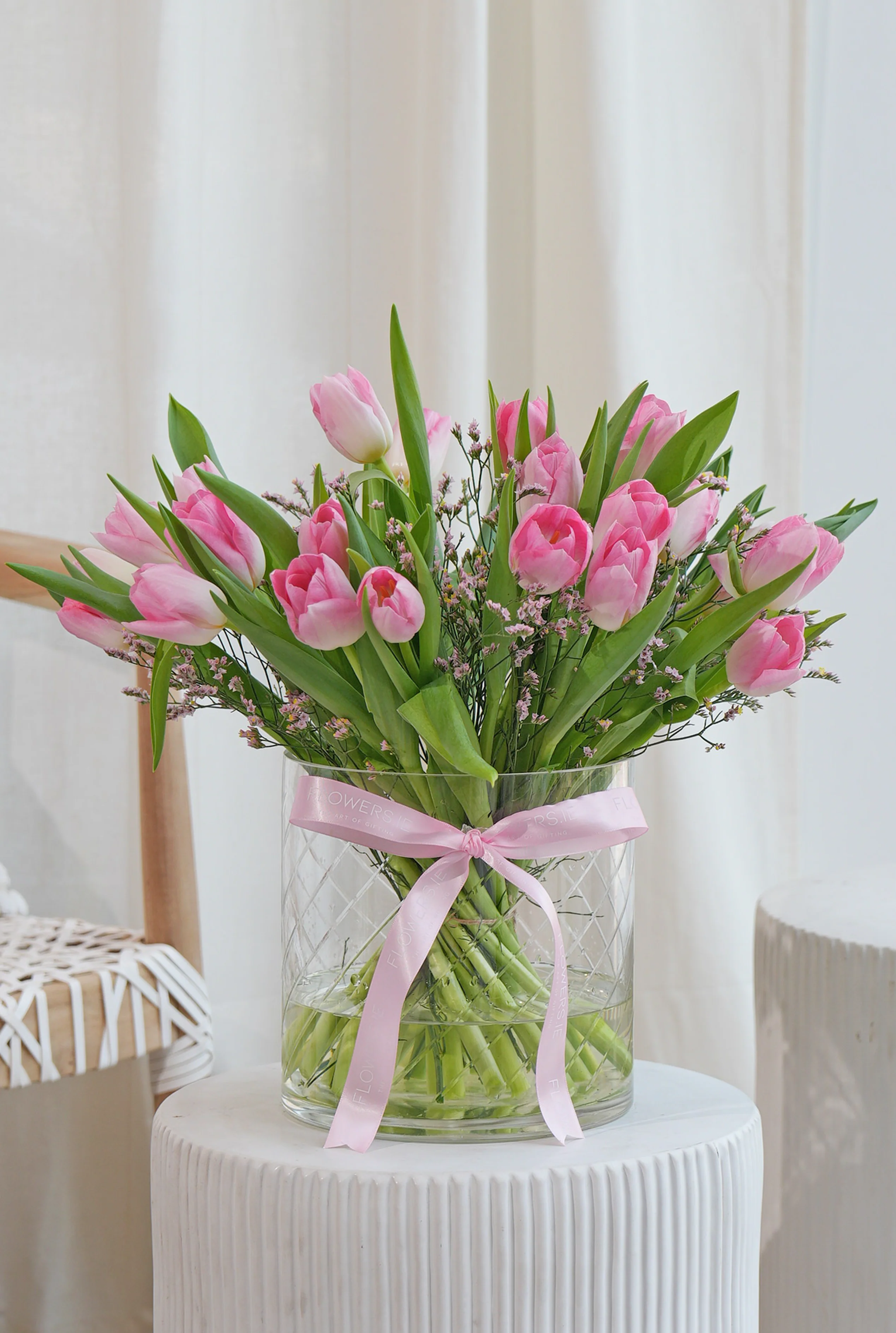 Luxury Pink Tulips - Vase - Image 6