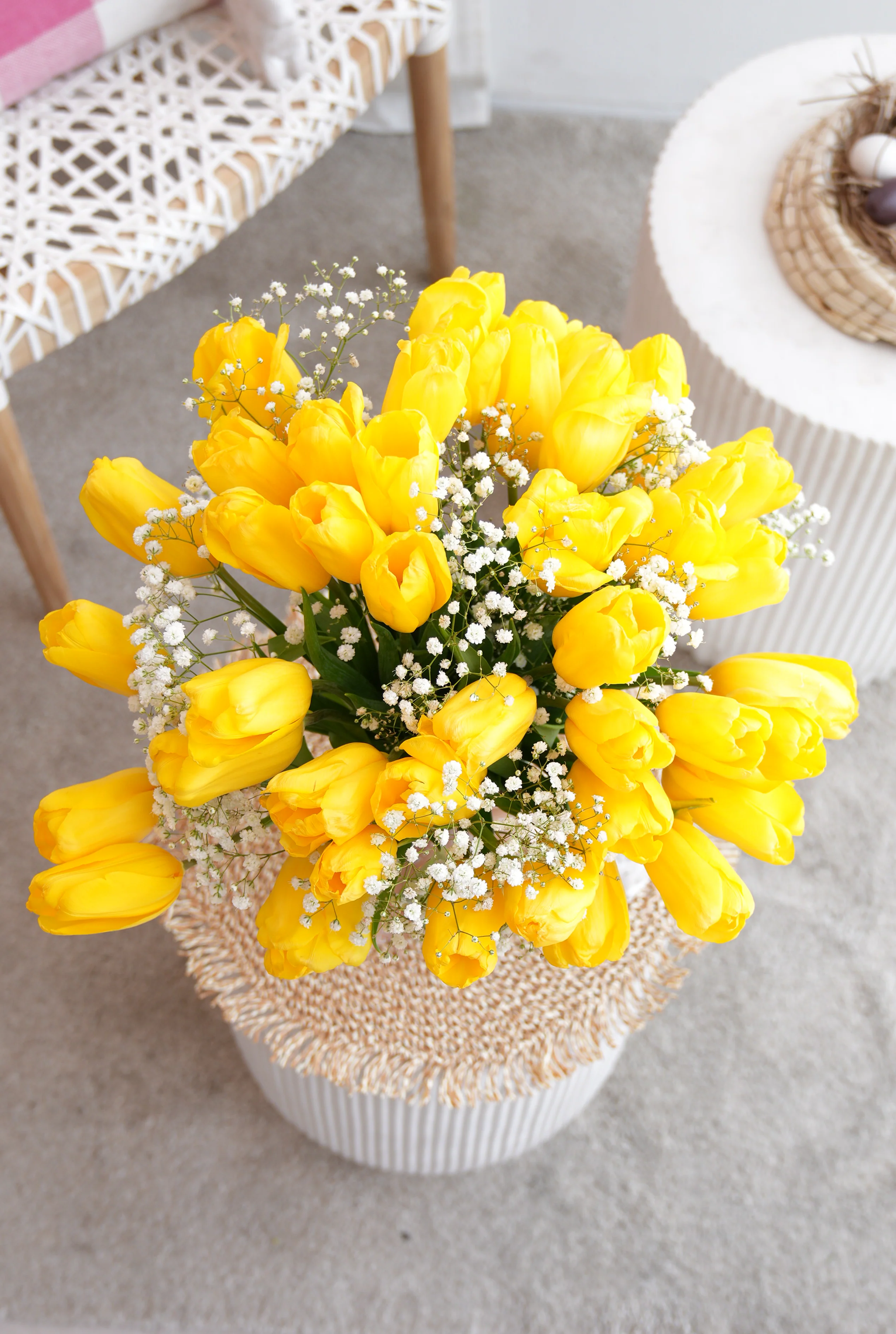 Luxury Yellow Tulips - Vase - Image 6