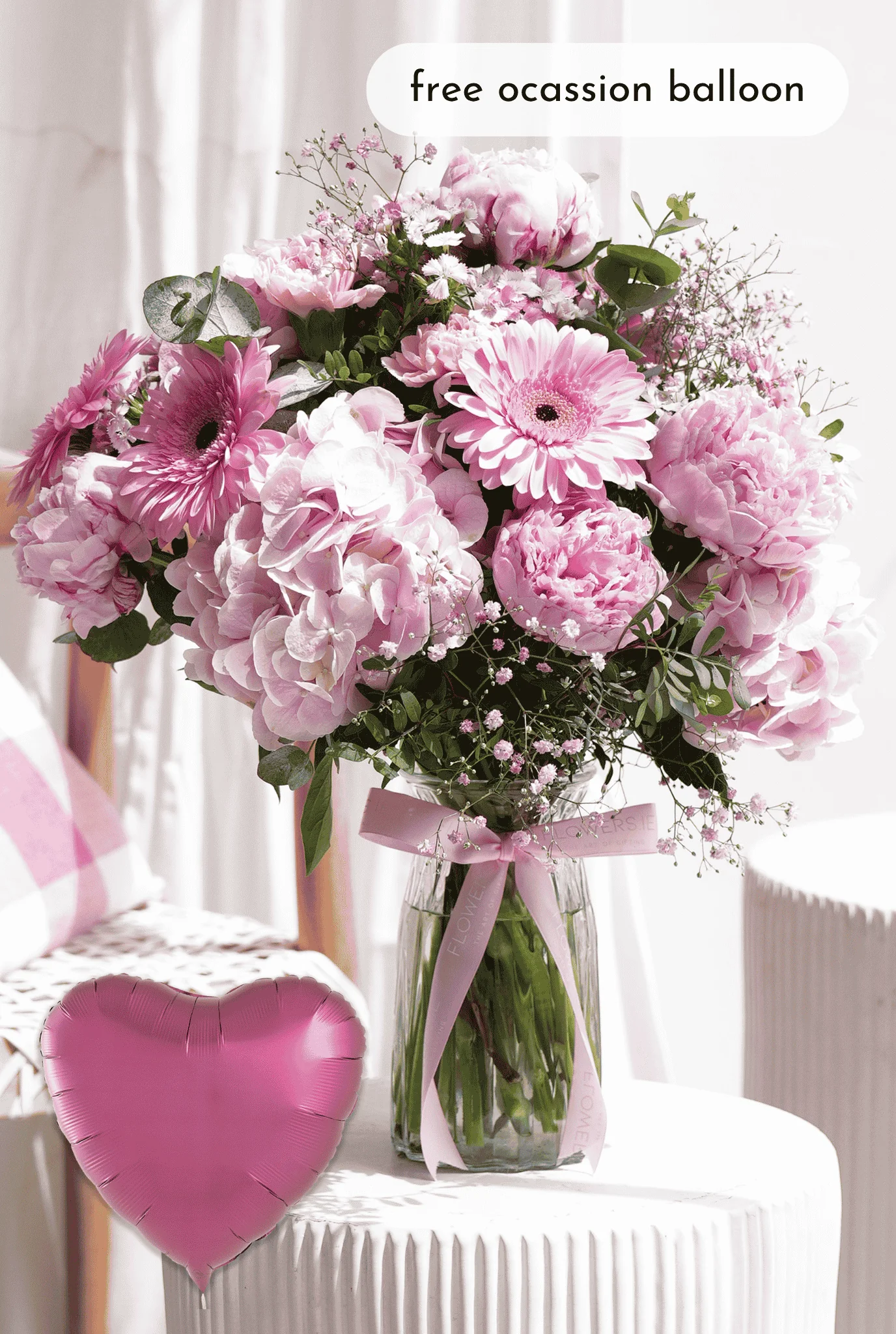 Peony Pretty Pink - Vase - Image 7