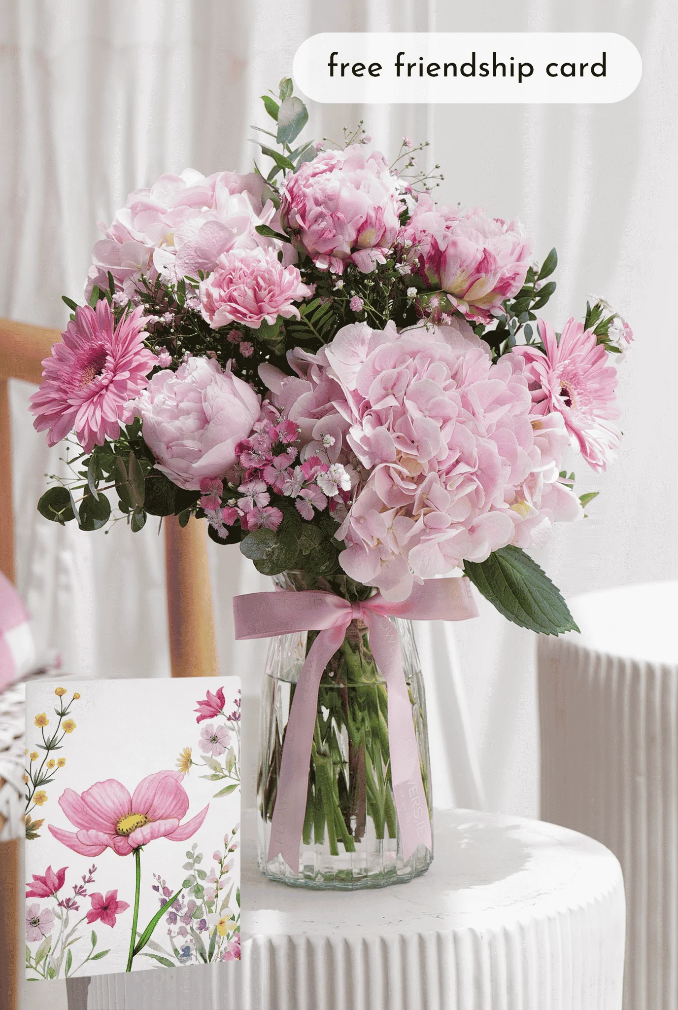 Peony Pretty Pink - Vase - Image 4
