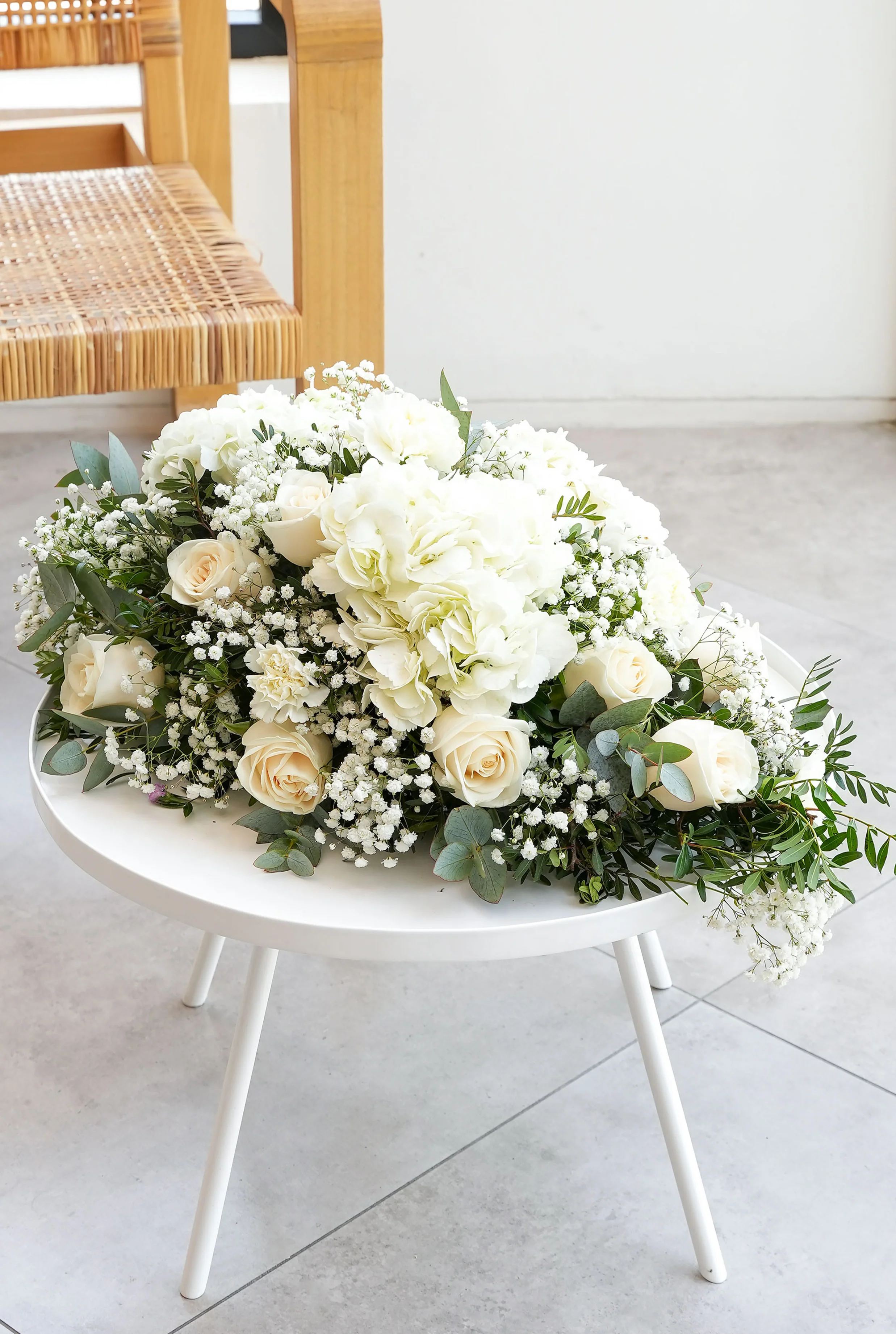 Perfect White Funeral Spray - Image 4
