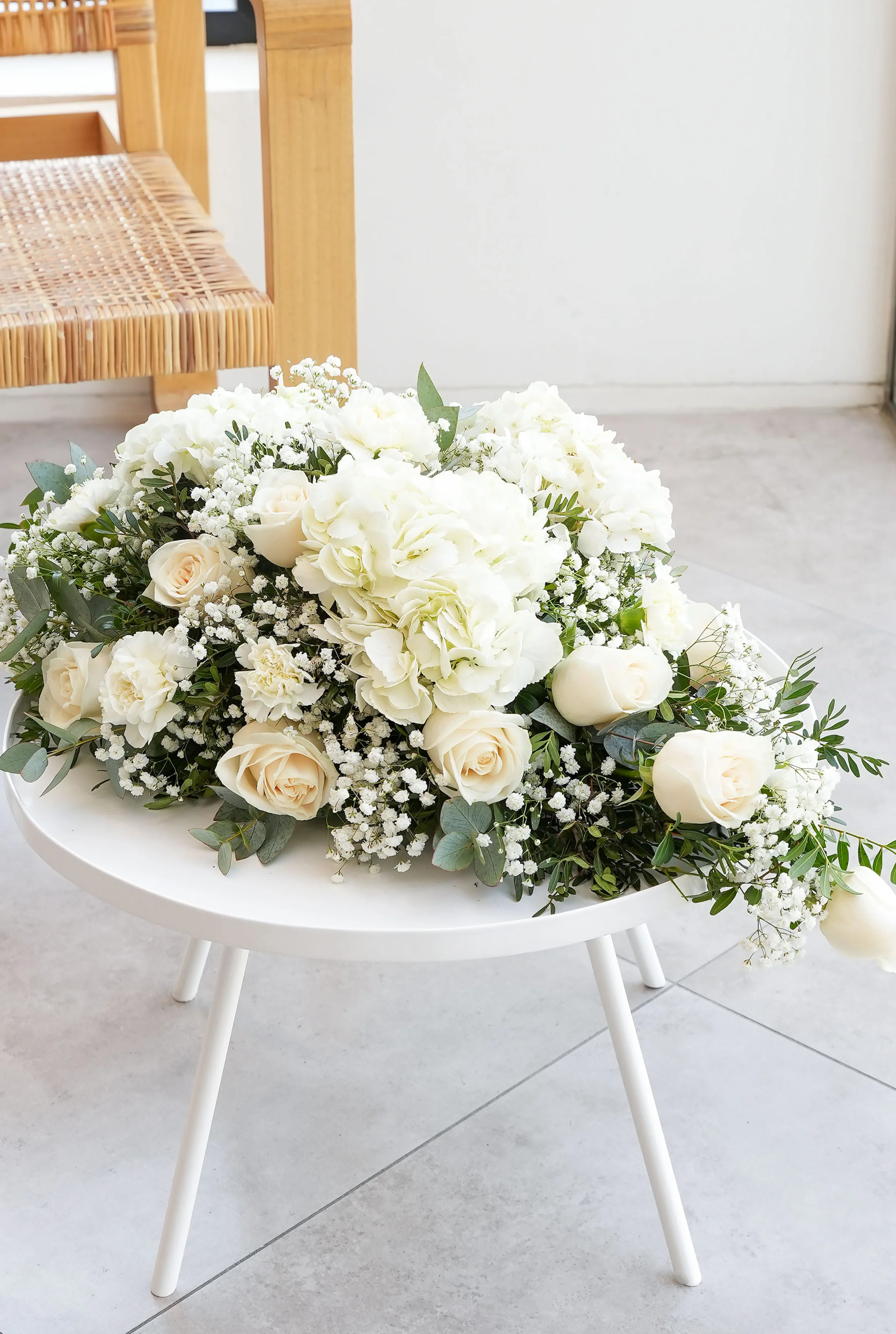 Perfect White Funeral Spray - Image 6