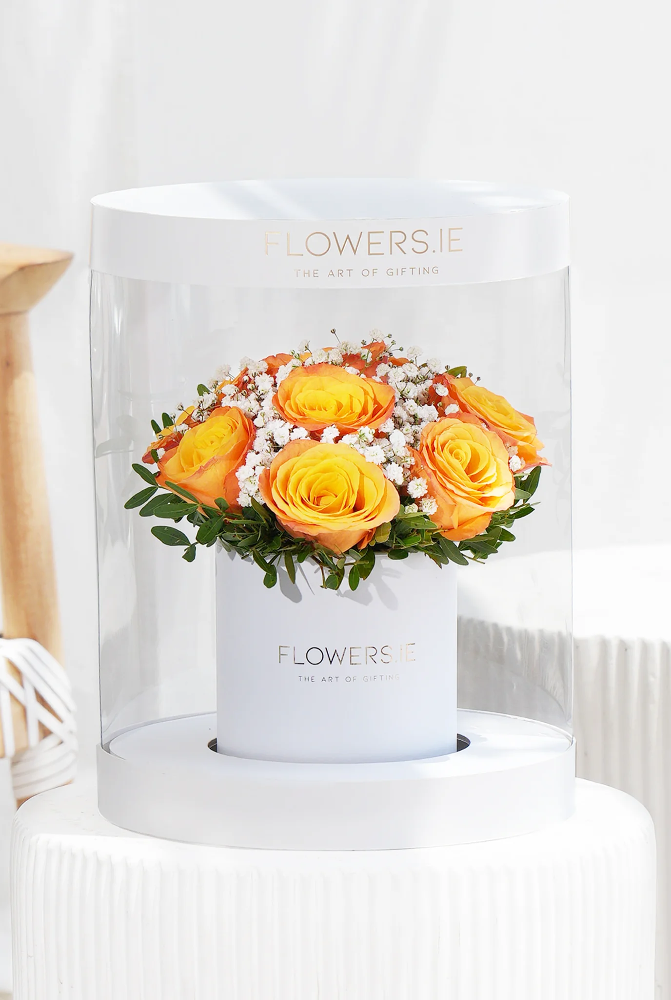 Premium Orange Rose - Hatbox - Image 2