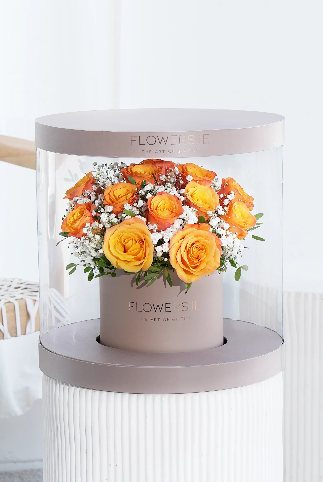 Premium Orange Rose - Hatbox - Image 4