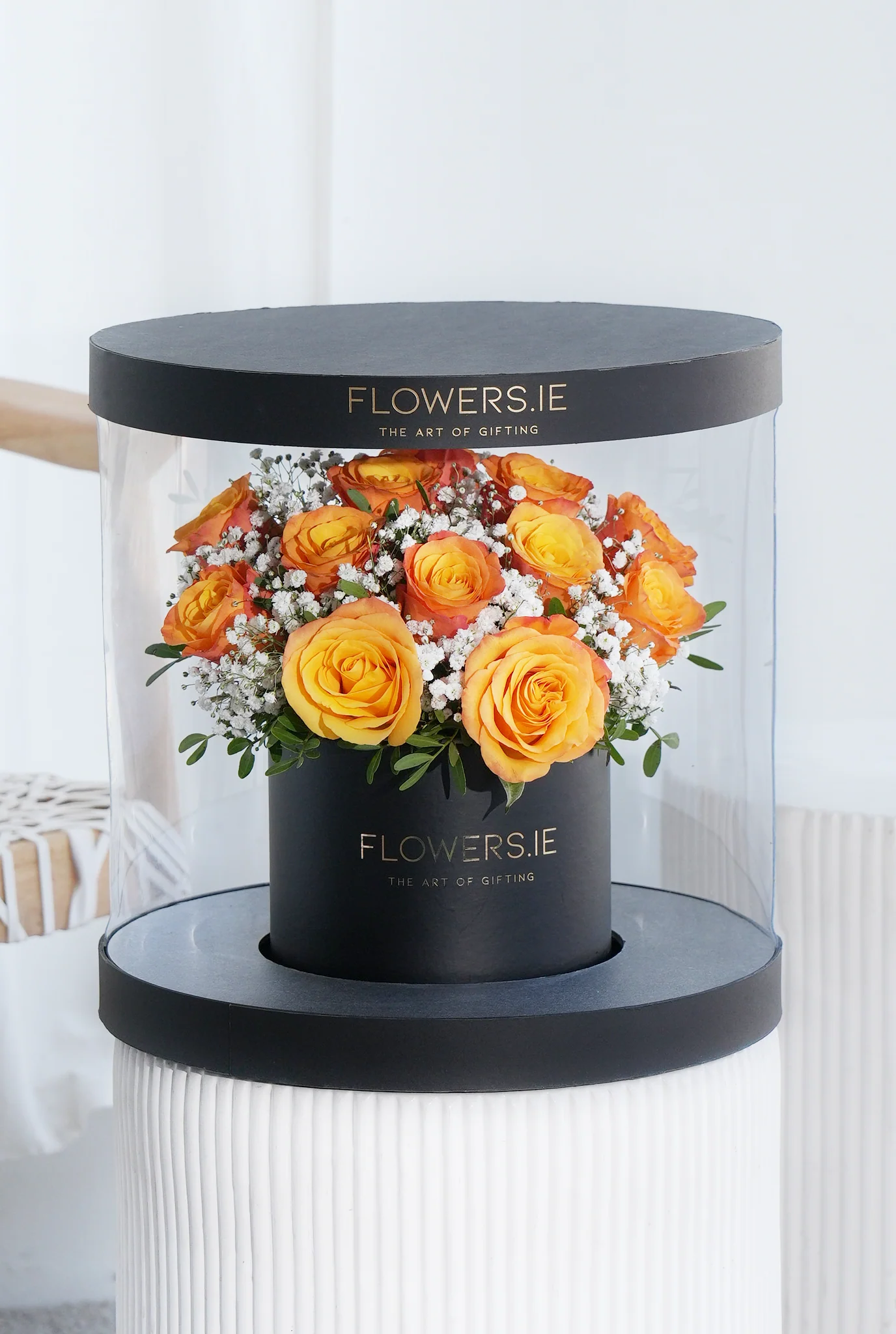Premium Orange Rose - Hatbox - Image 6
