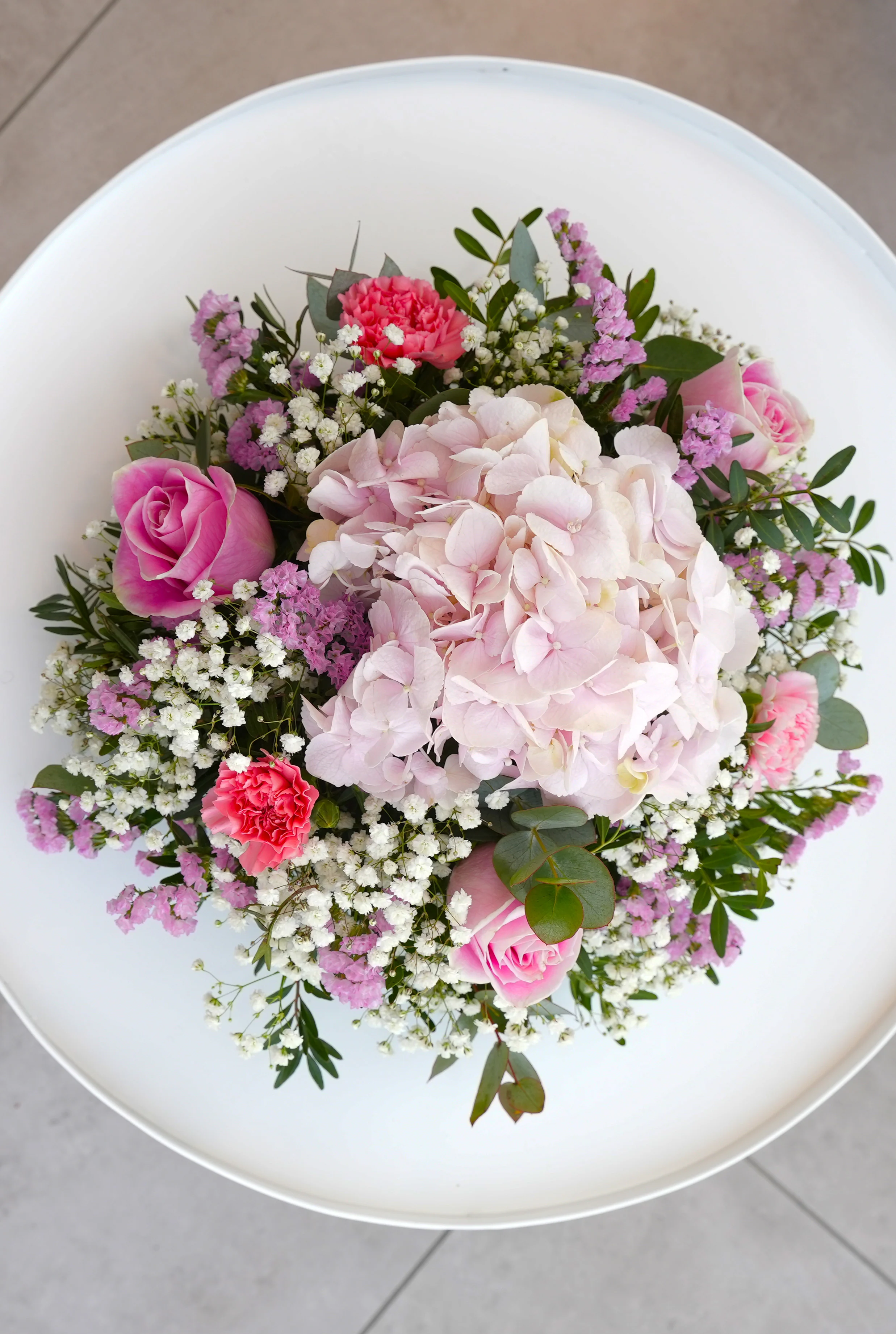 Pretty Pink Funeral Posy Pad - Image 10