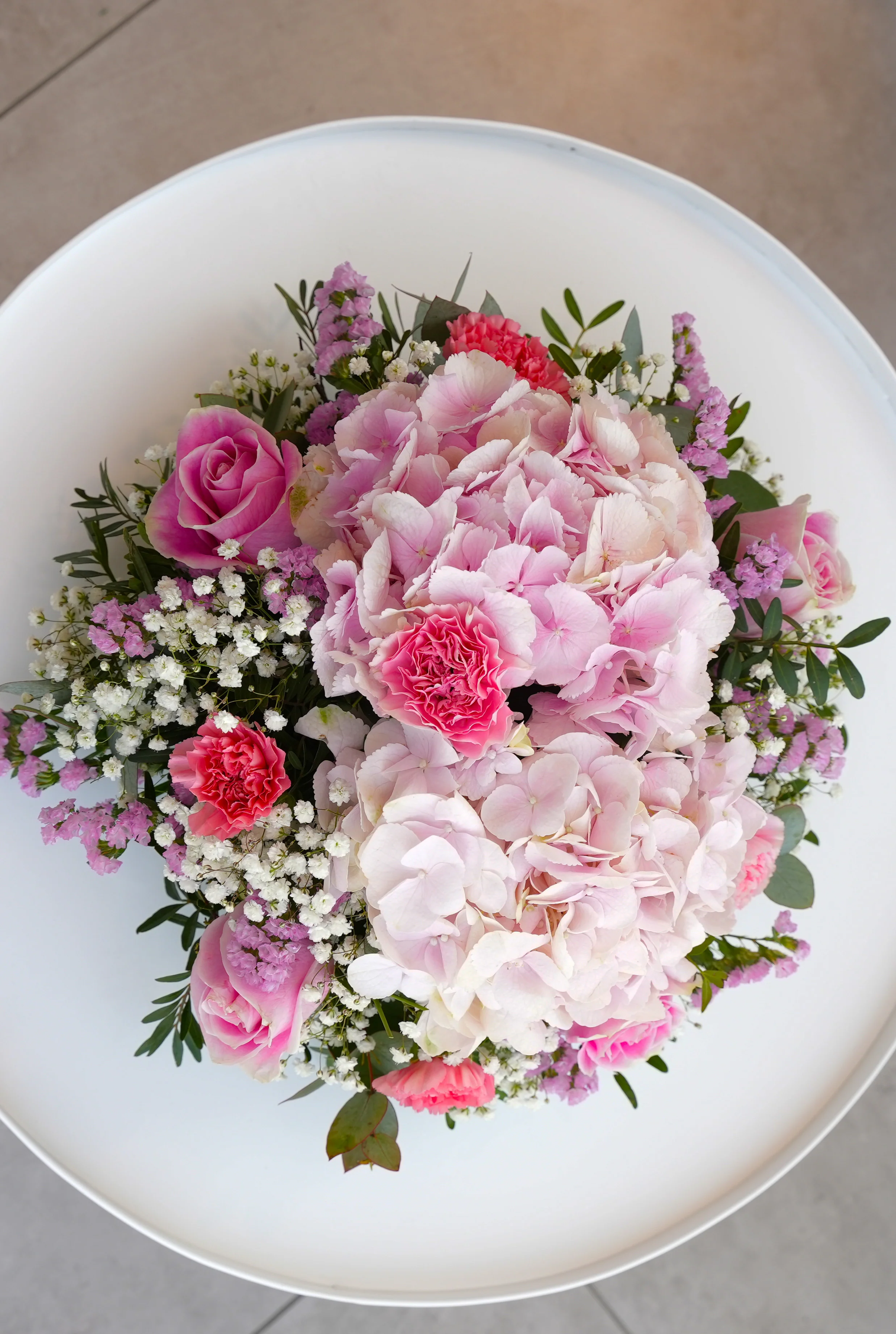 Pretty Pink Funeral Posy Pad - Image 12