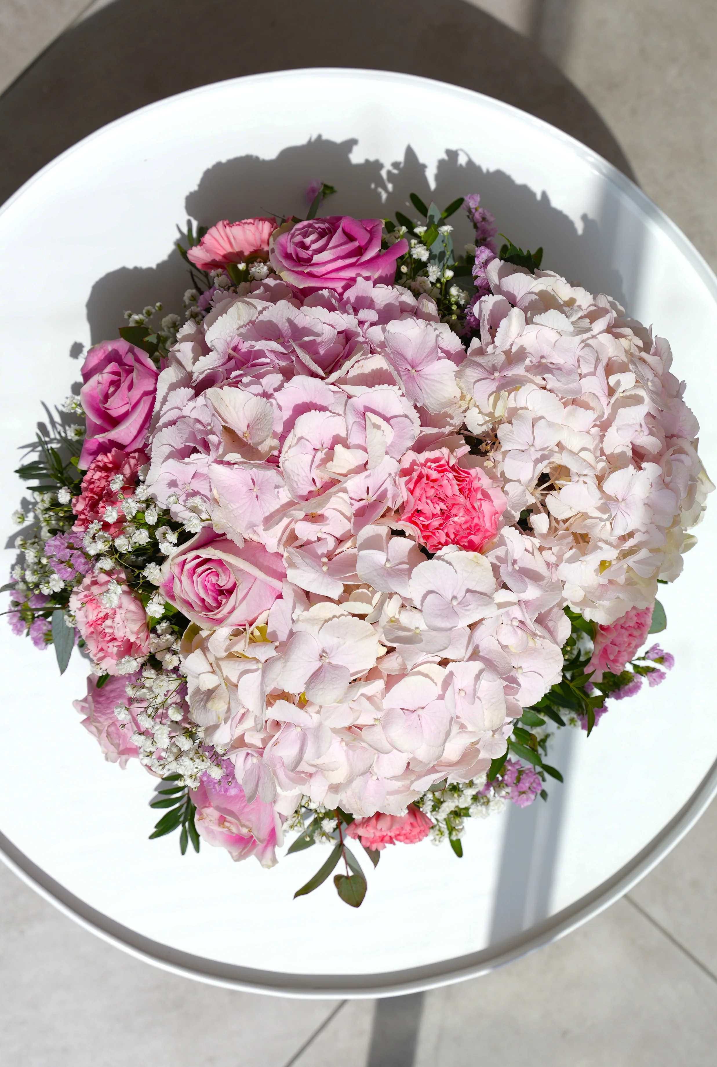 Pretty Pink Funeral Posy Pad - Image 14