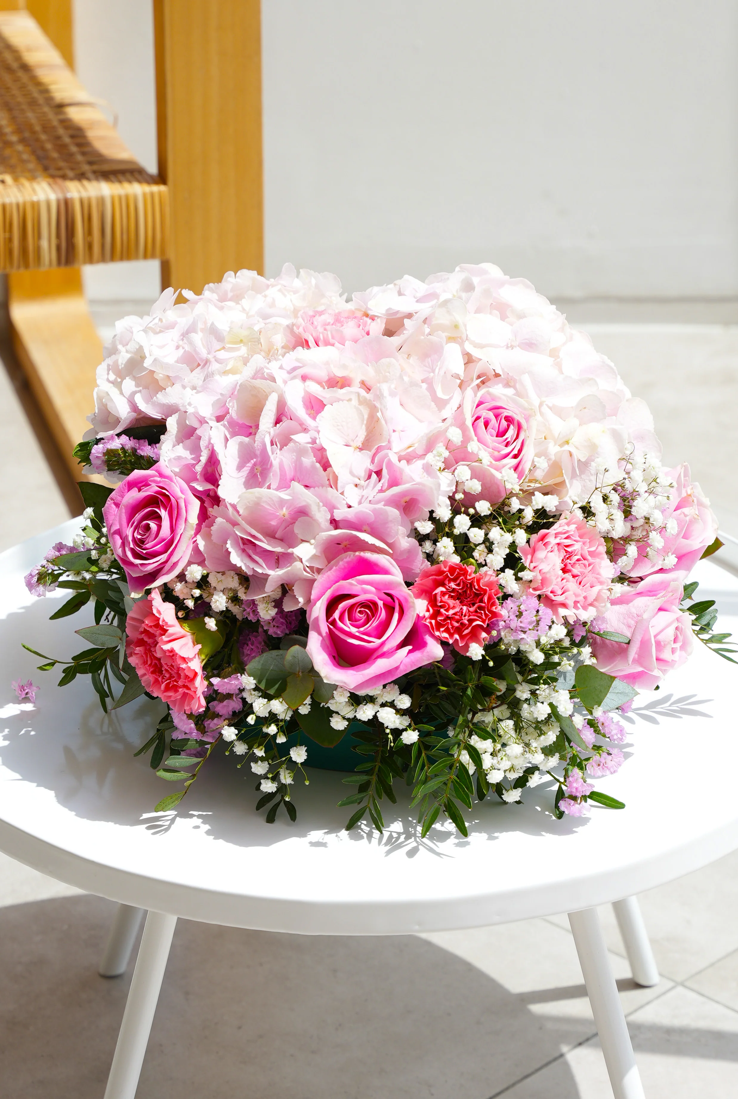 Pretty Pink Funeral Posy Pad - Image 6
