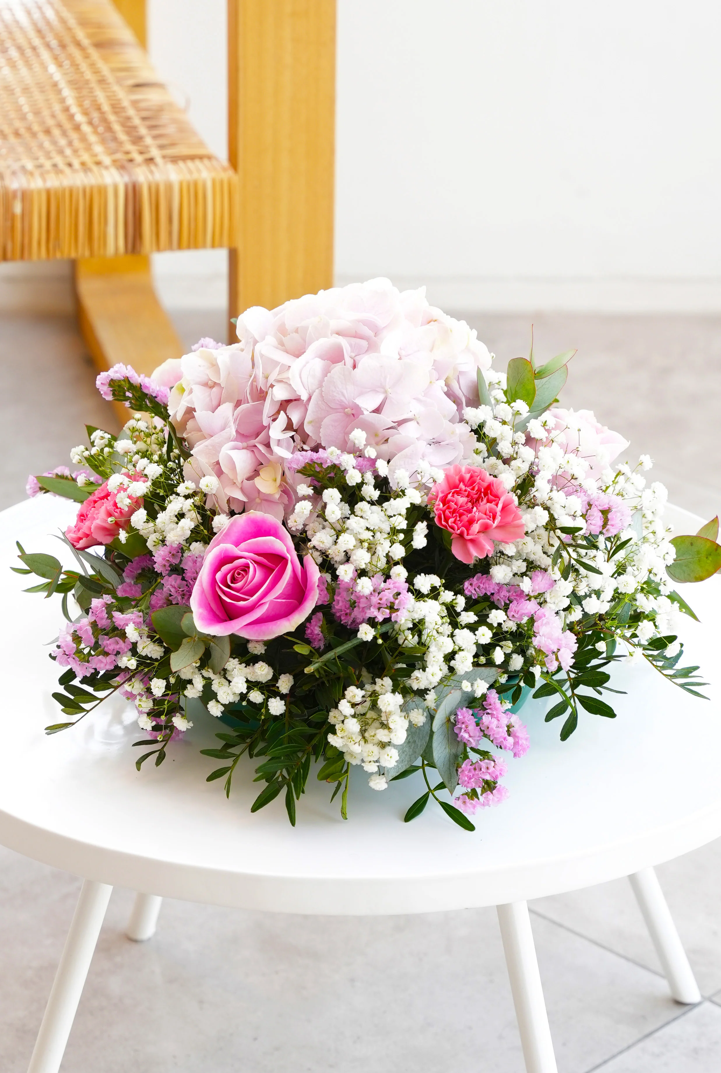 Pretty Pink Funeral Posy Pad - Image 8
