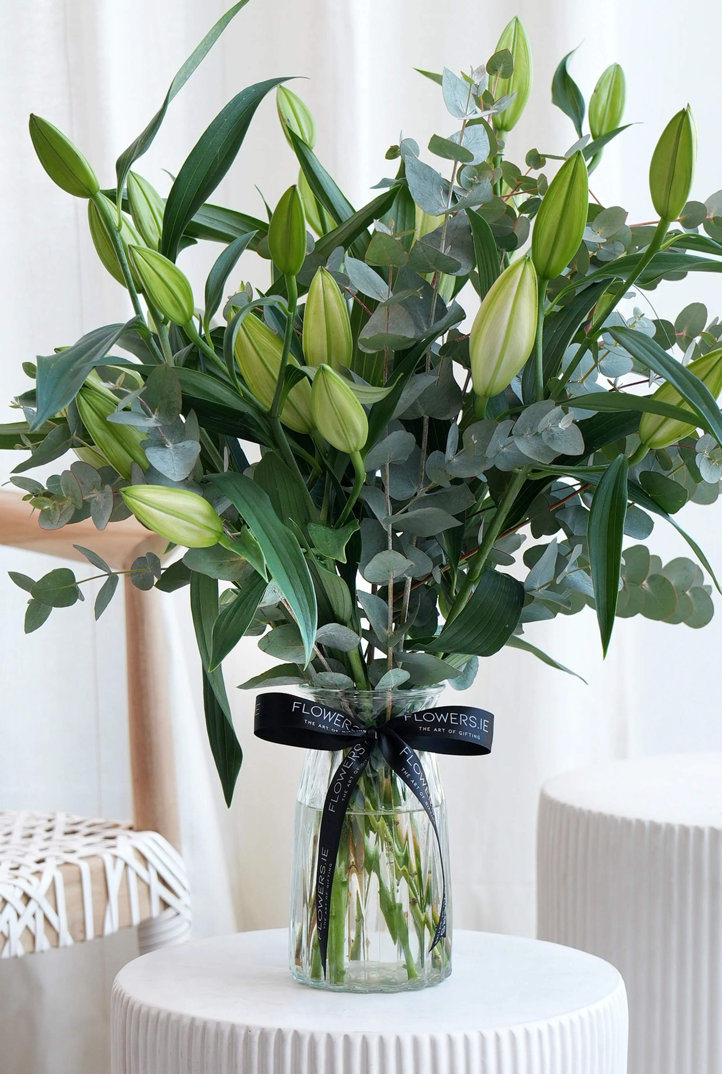 Sympathy White Scented Lily - Vase - Image 4