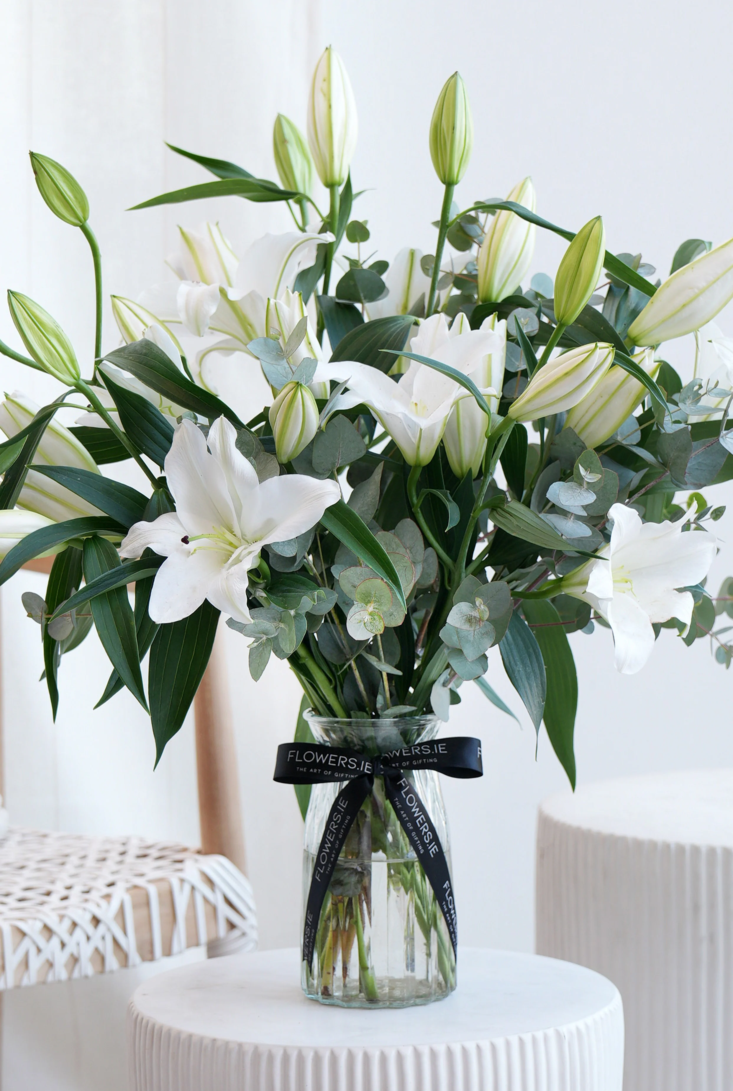 Sympathy White Scented Lily - Vase - Image 5