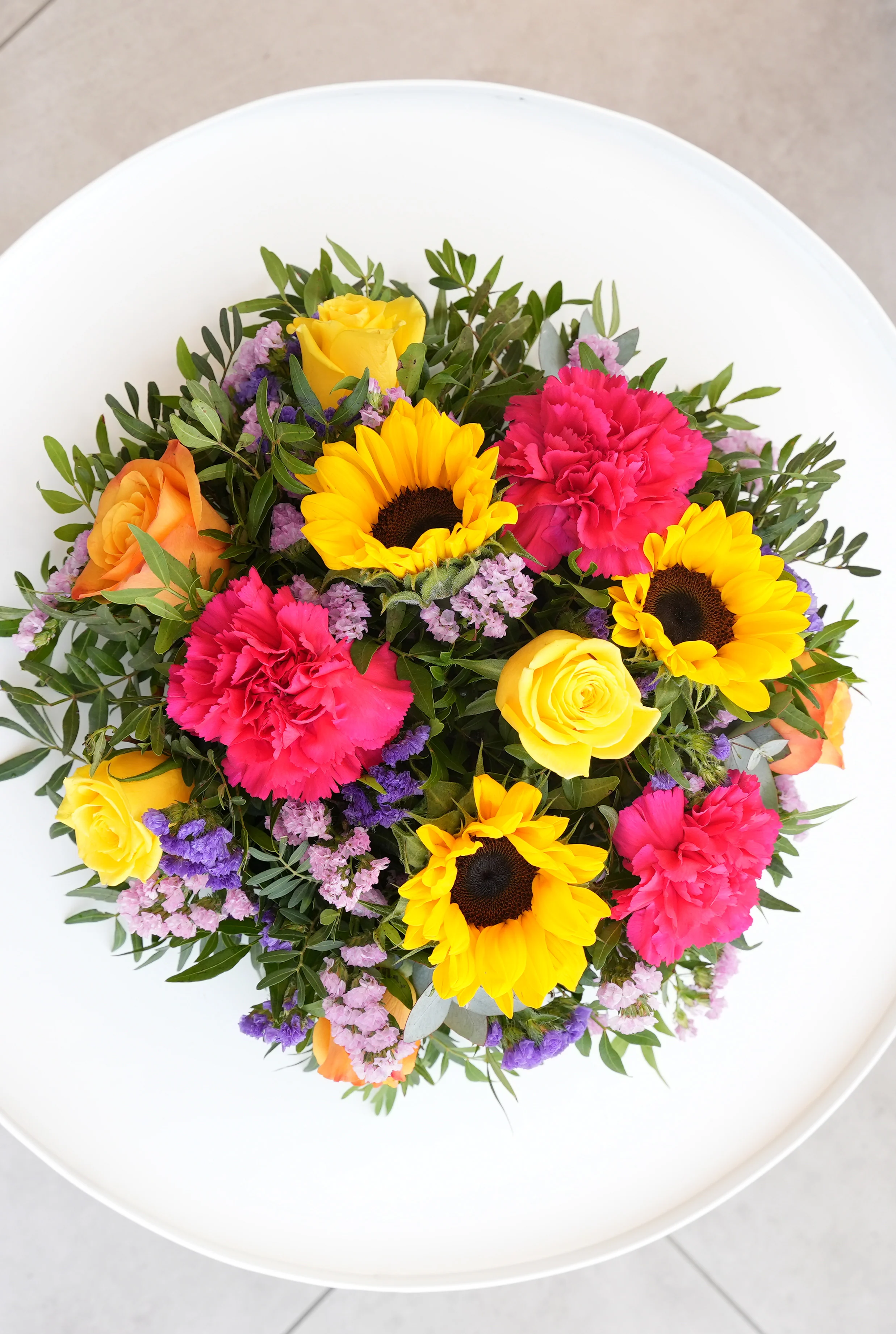Vibrant Funeral Posy Pad - Image 4