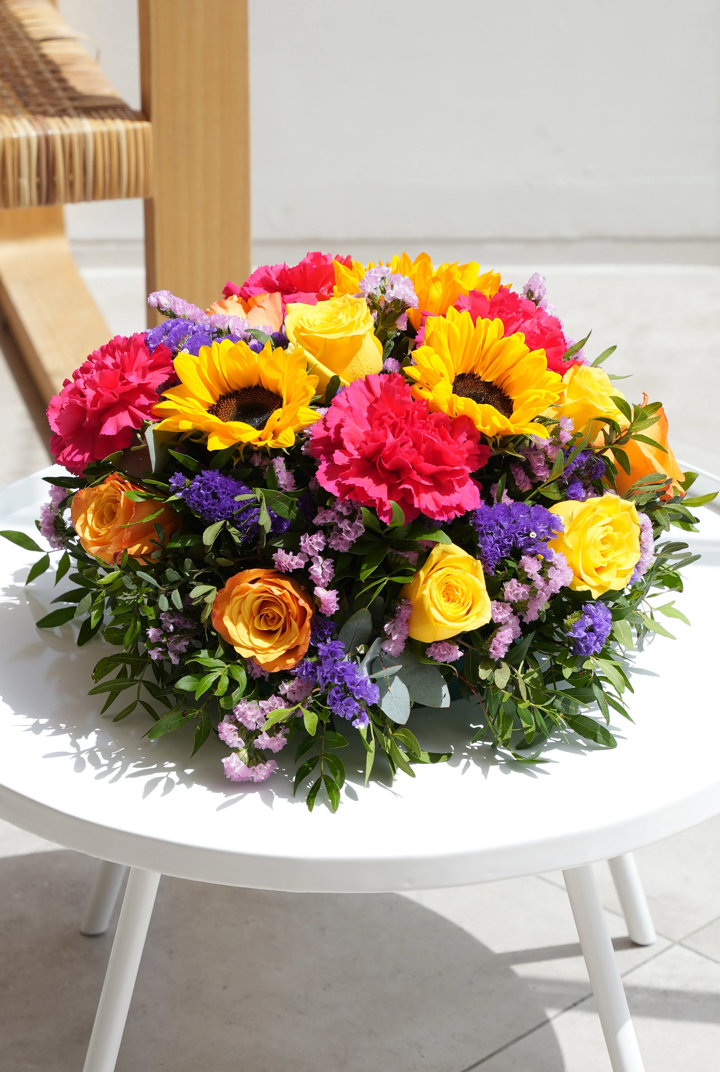 Vibrant Funeral Posy Pad - Image 7