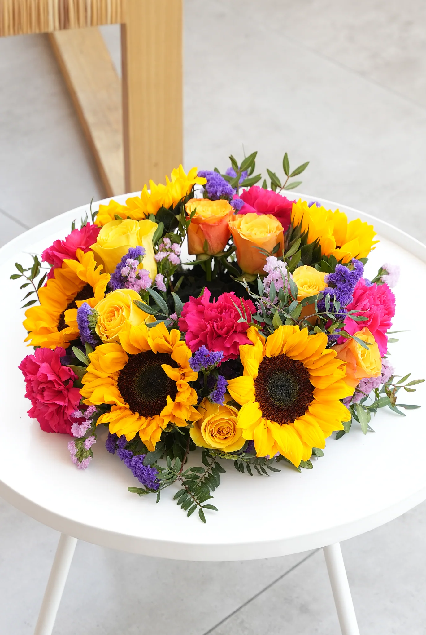 Vibrant Funeral Wreath - Image 11