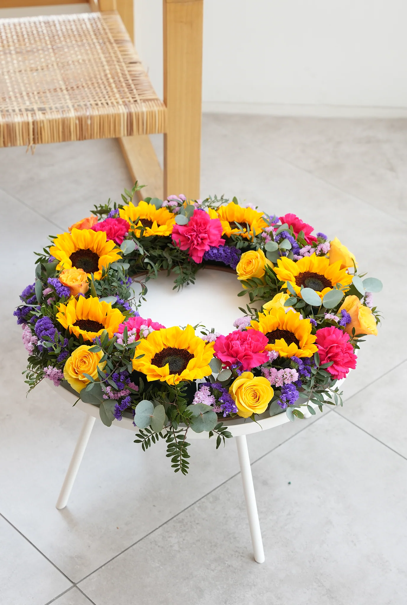 Vibrant Funeral Wreath - Image 13