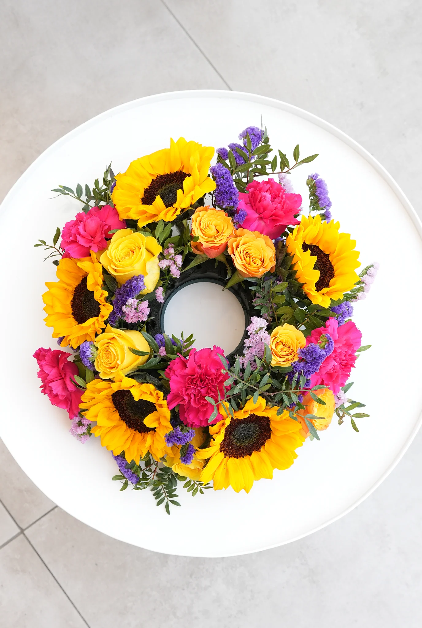 Vibrant Funeral Wreath - Image 5