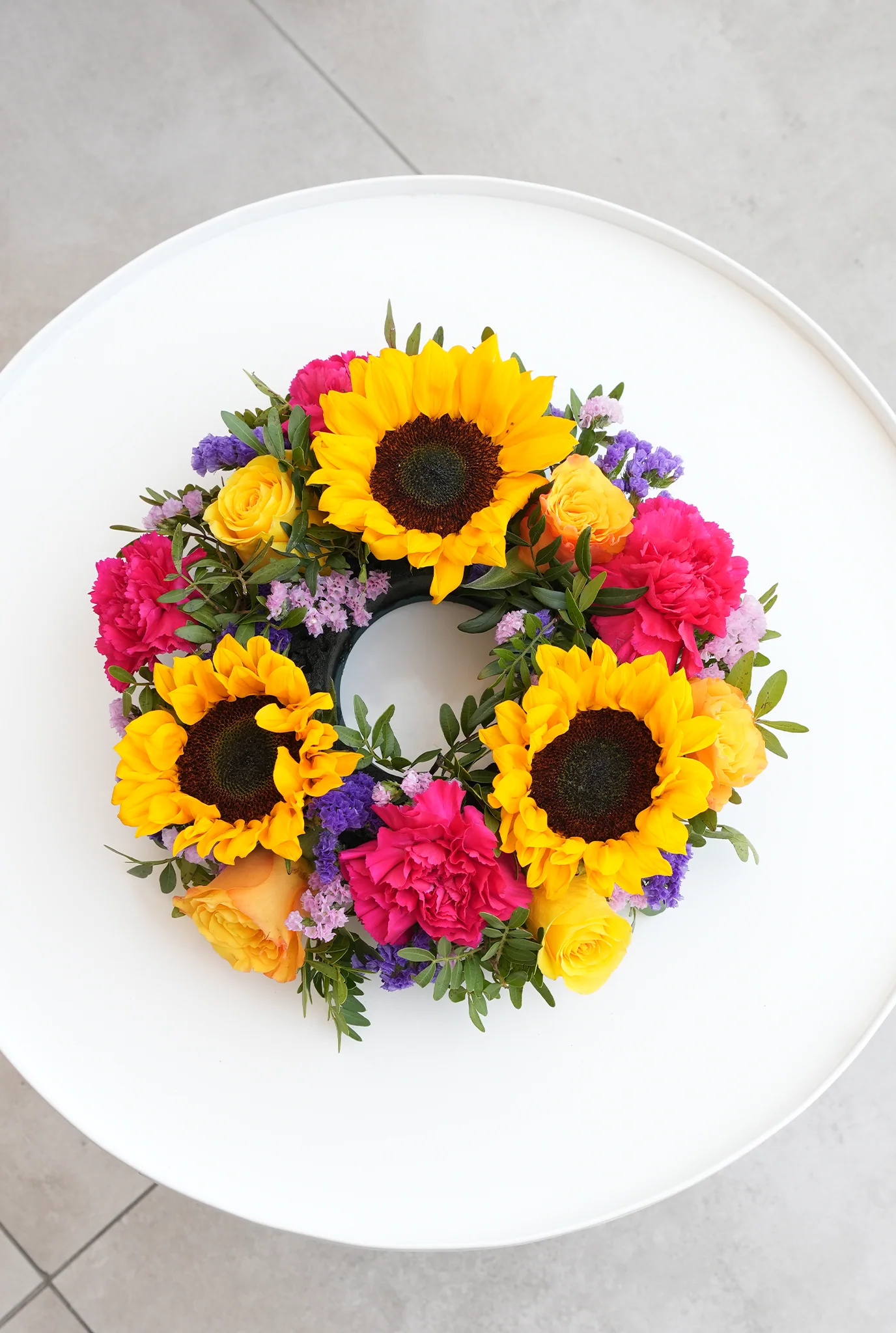 Vibrant Funeral Wreath - Image 9