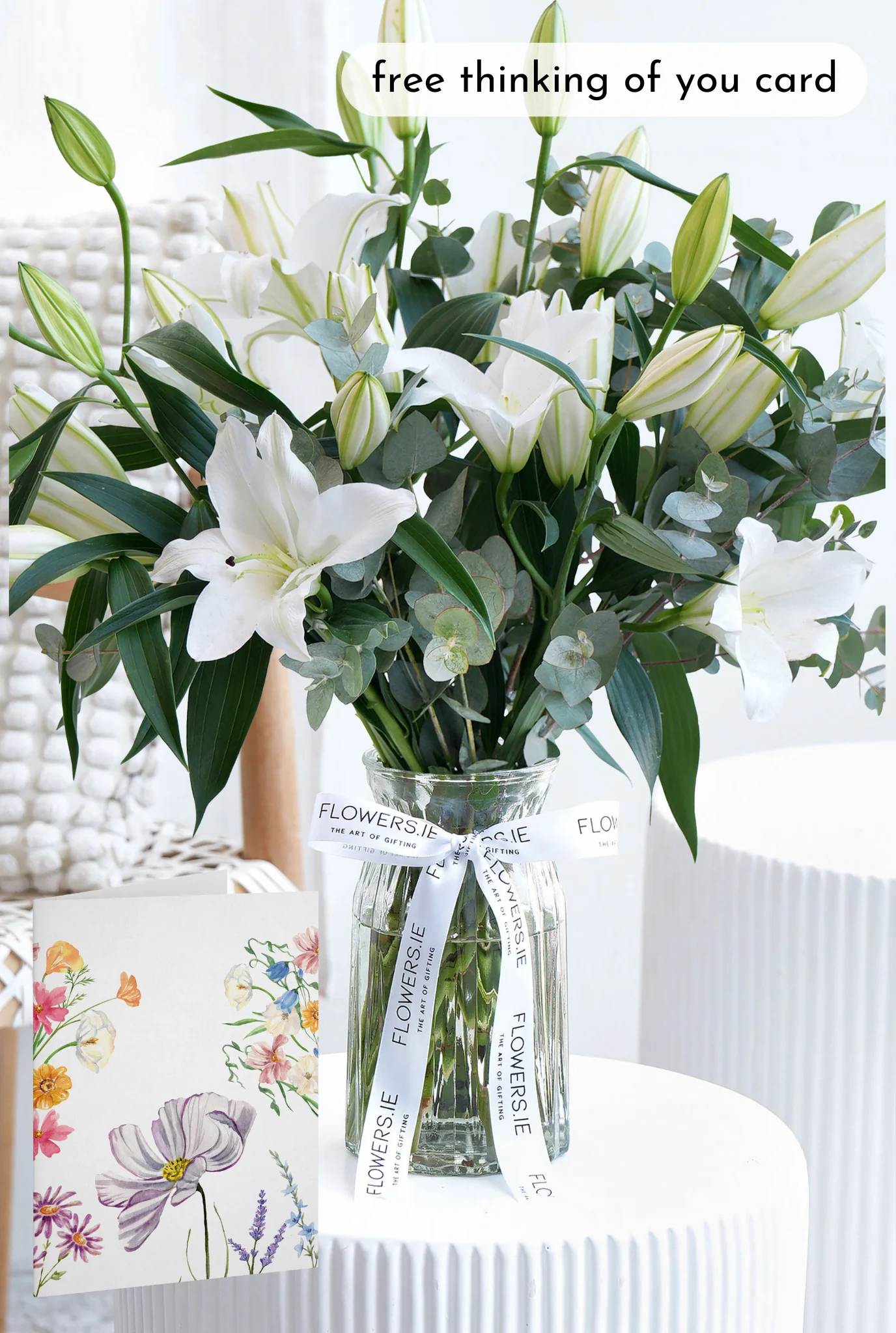 White Scented Lily - Vase - Image 3