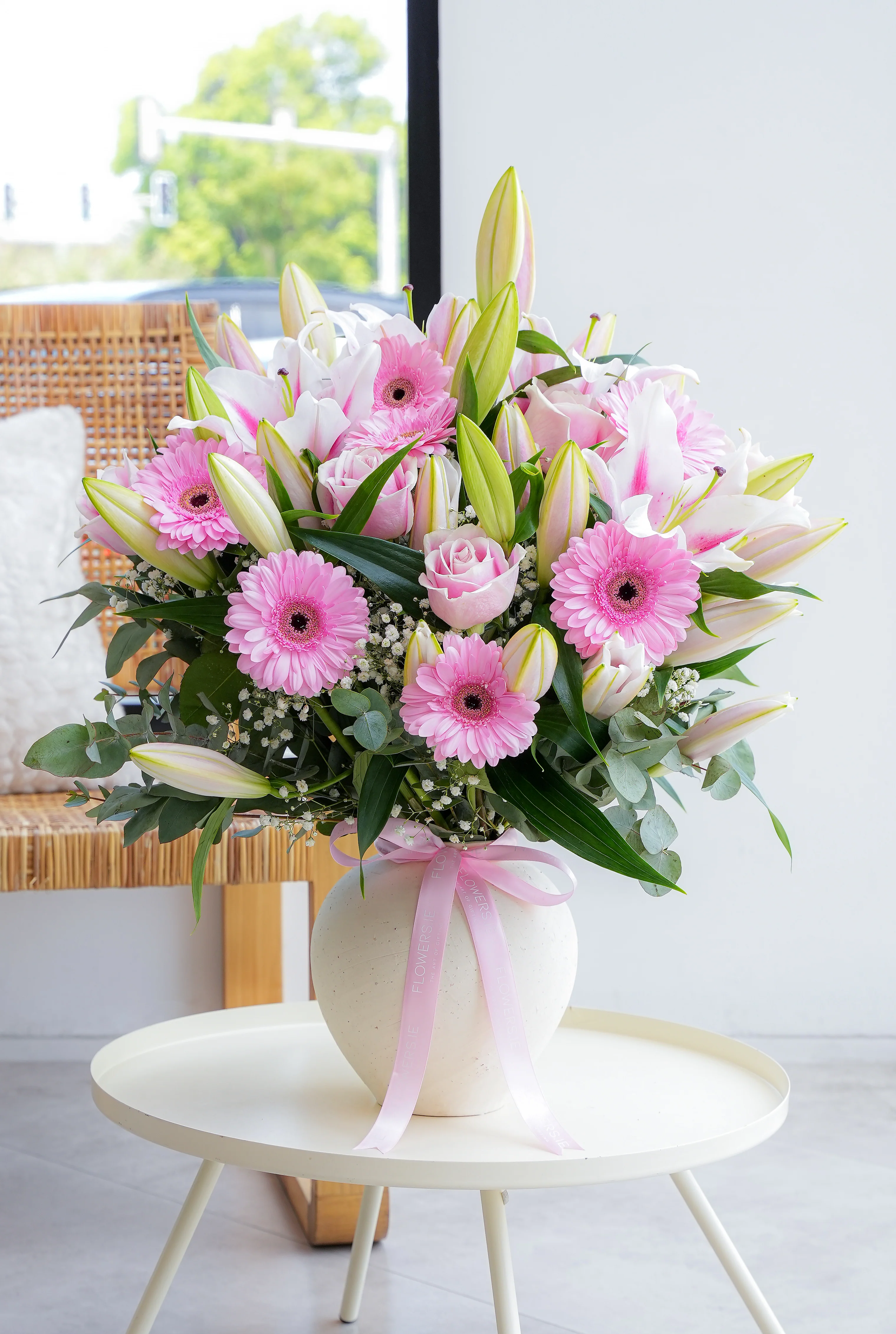 Wonderfully Gerbera - Ceramic Vase - Image 3