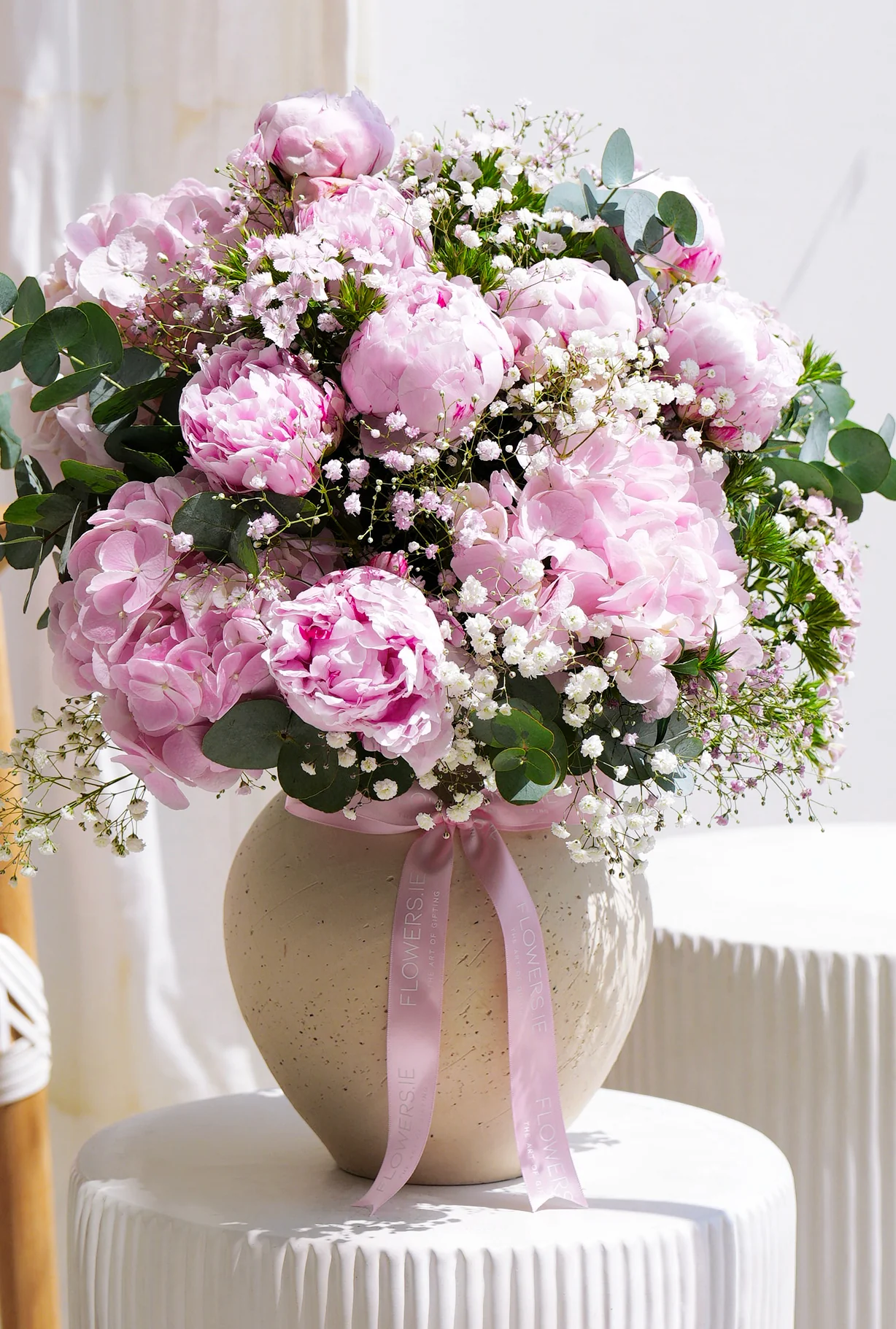 Wonderfully Pink Peony - Ceramic Vase - Image 3