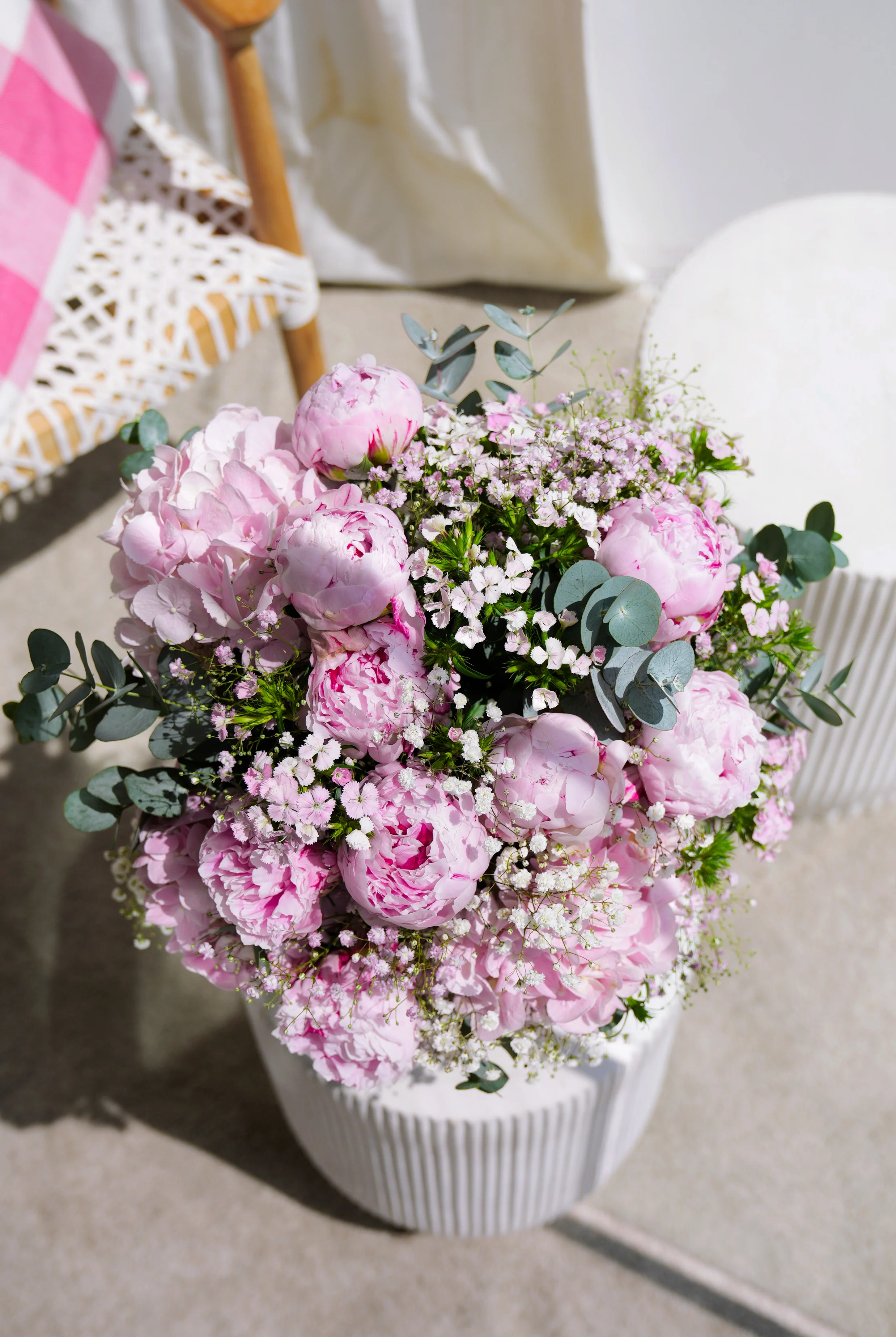 Wonderfully Pink Peony - Ceramic Vase - Image 4